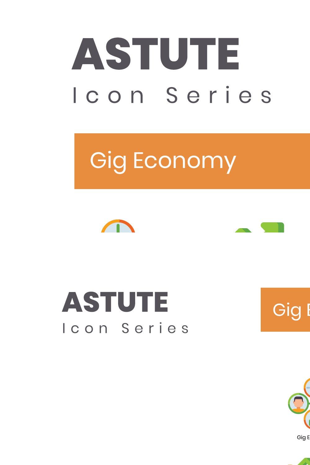 85 Gig Economy Icons | Astute pinterest preview image.