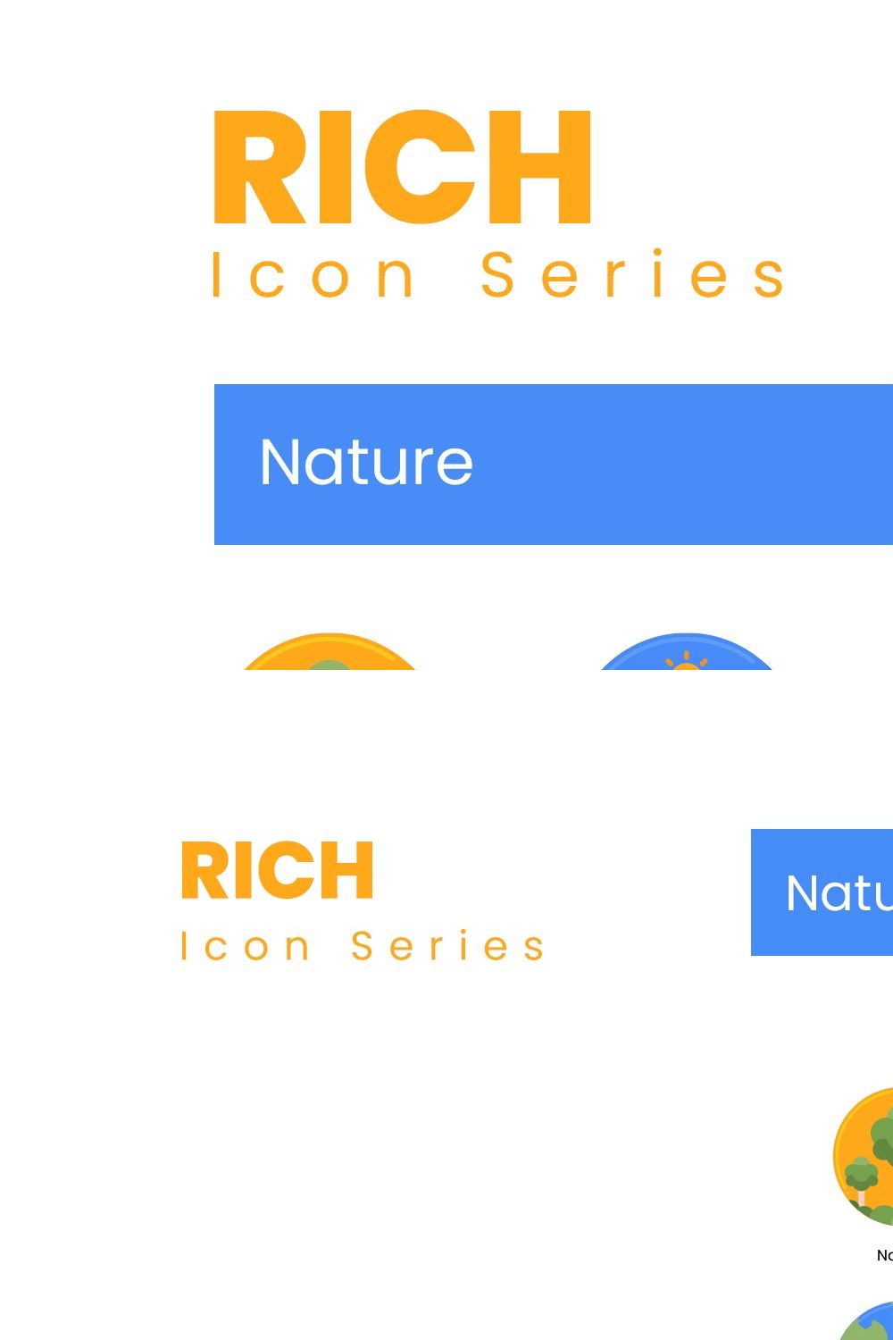 90 Nature Icons | Nature pinterest preview image.