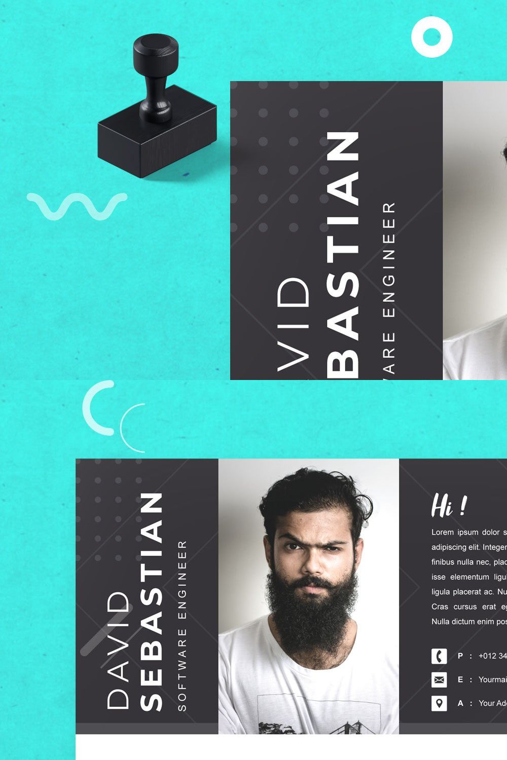 A4 Curriculum Vitae | Cover Letter pinterest preview image.