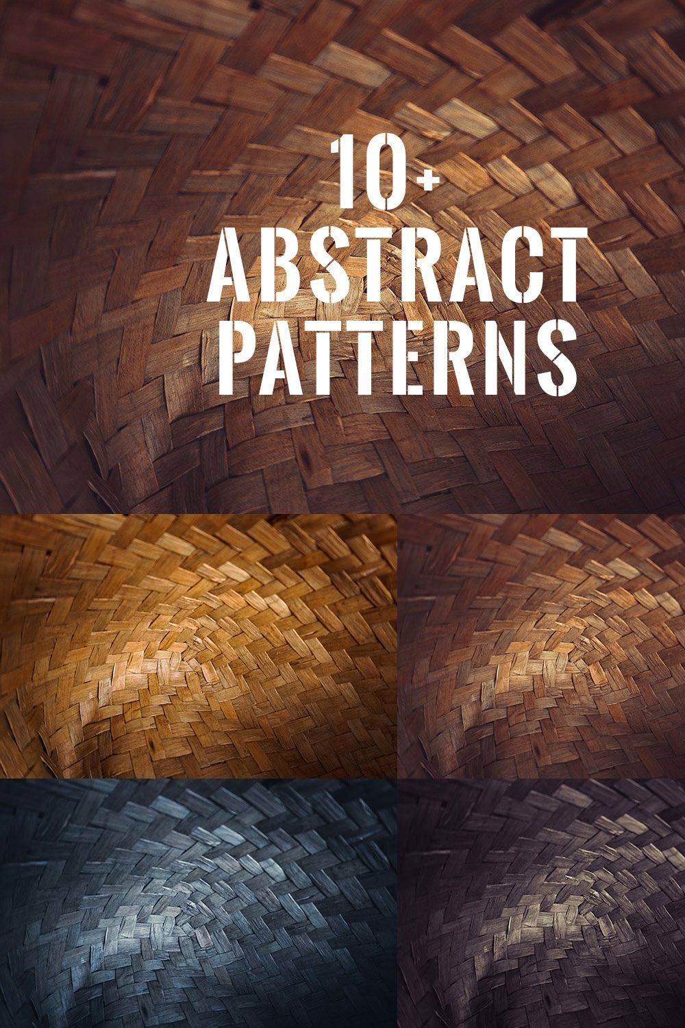 Abstract wooden patterns pinterest preview image.