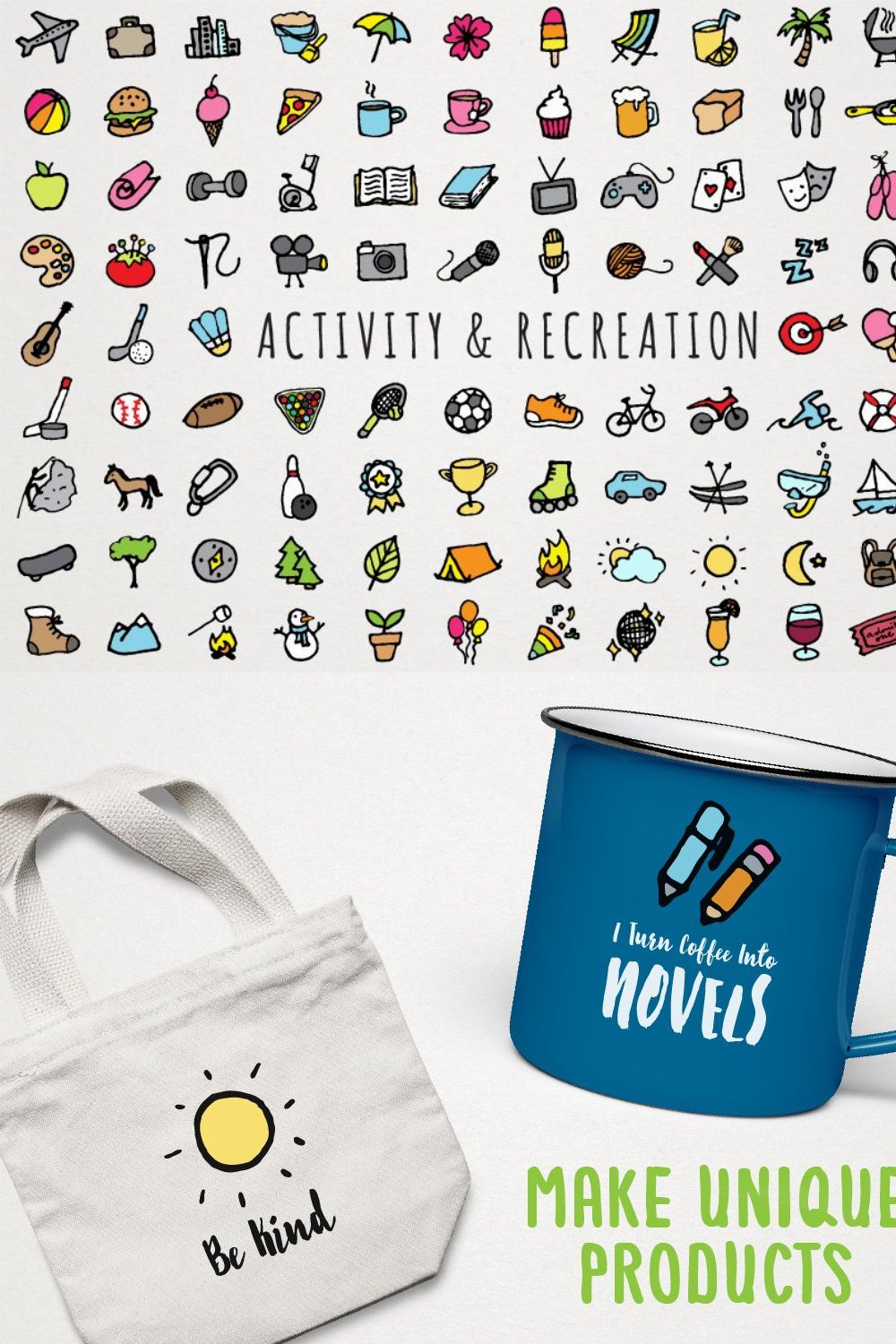 Activity & Recreation Icons Clipart pinterest preview image.