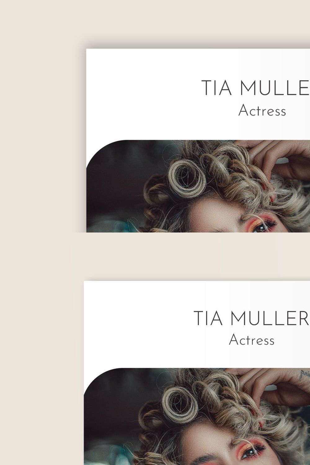 Actor | Actress Resume Design pinterest preview image.
