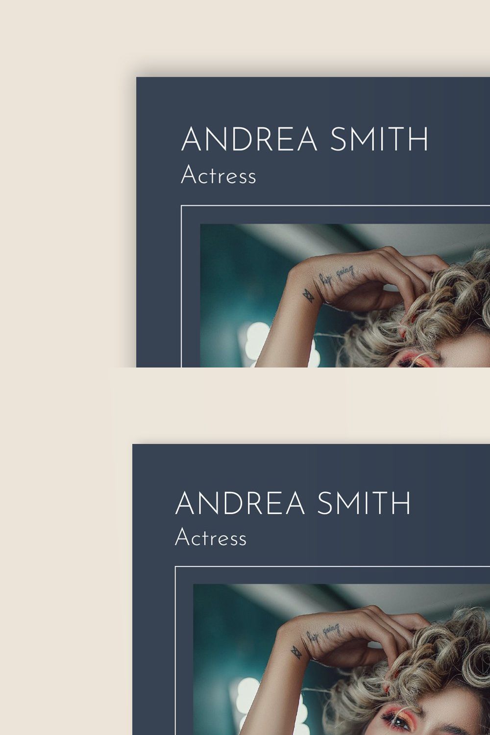 Actor, Actress Resume Design Word pinterest preview image.
