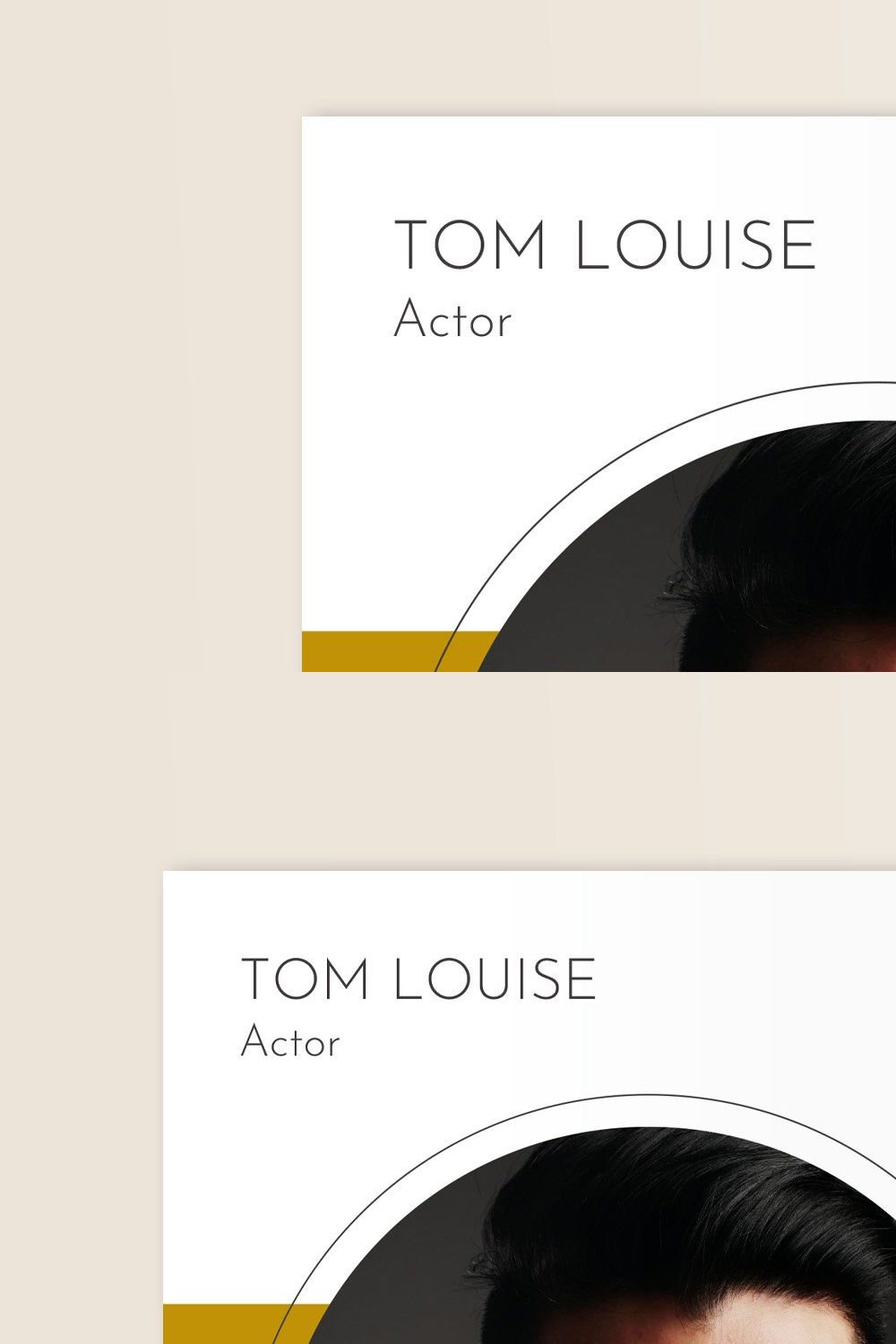 Actor Resume Template pinterest preview image.