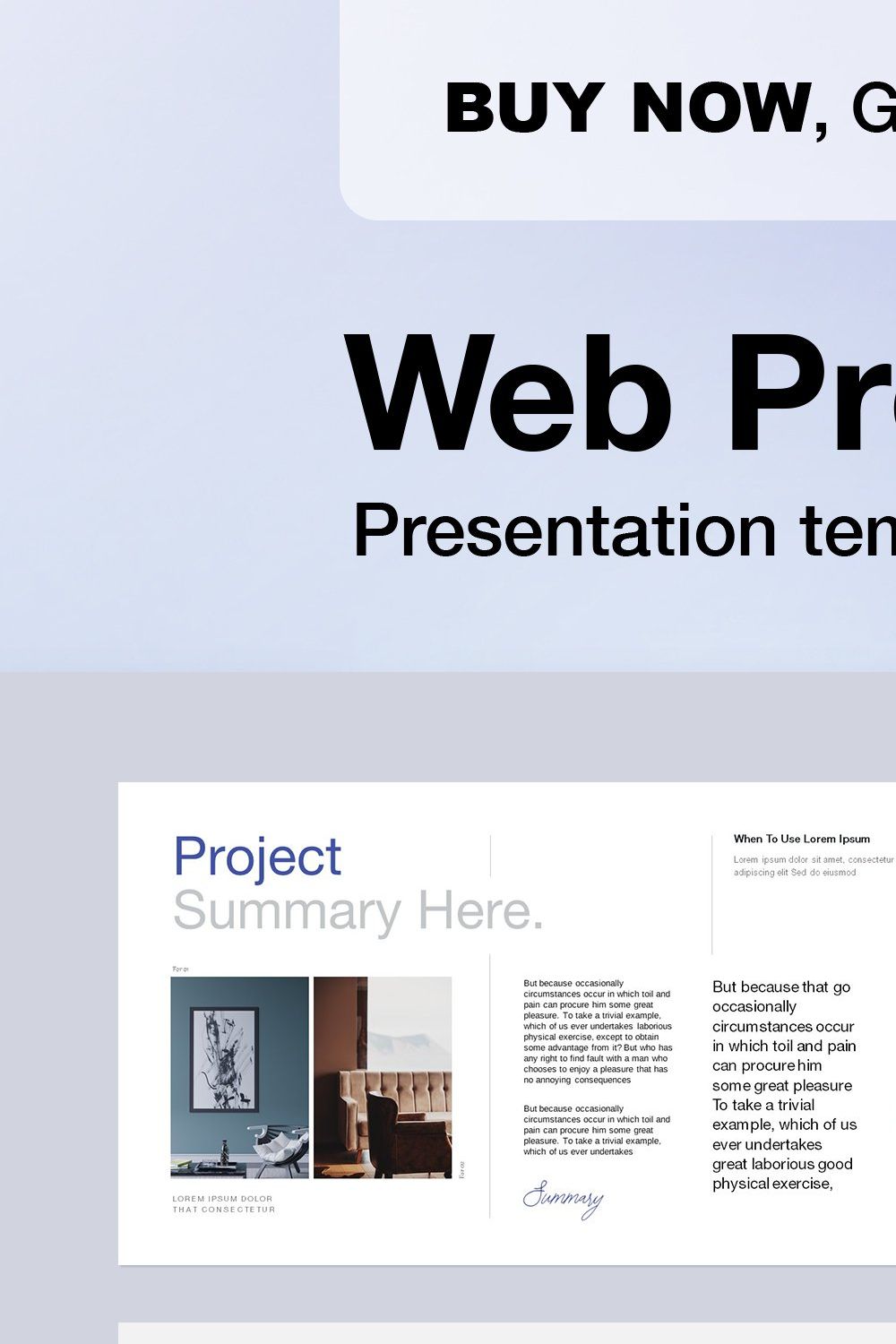 Aefeillo / Web Proposal Template pinterest preview image.