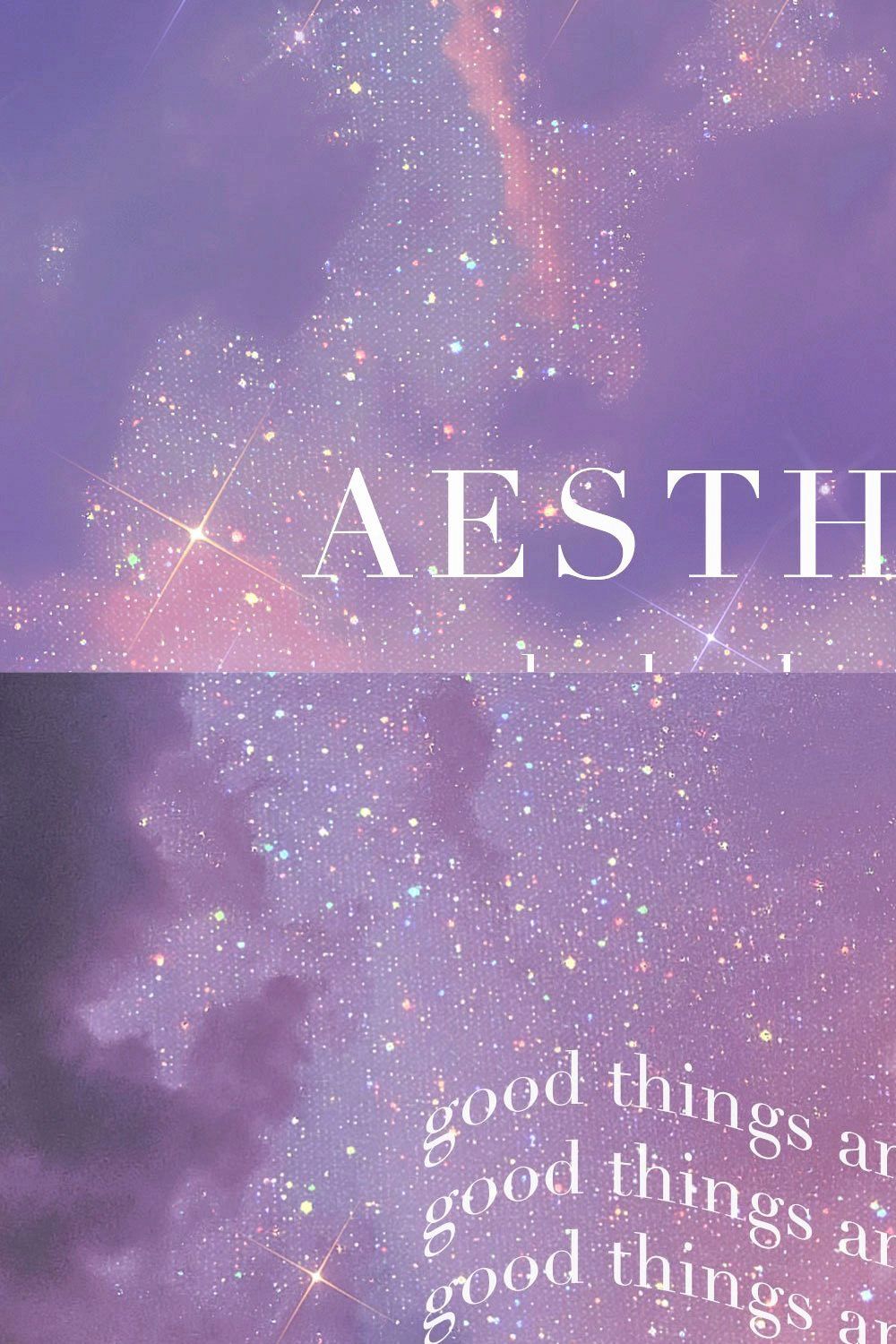 Aesthetic Sky Backgrounds pinterest preview image.