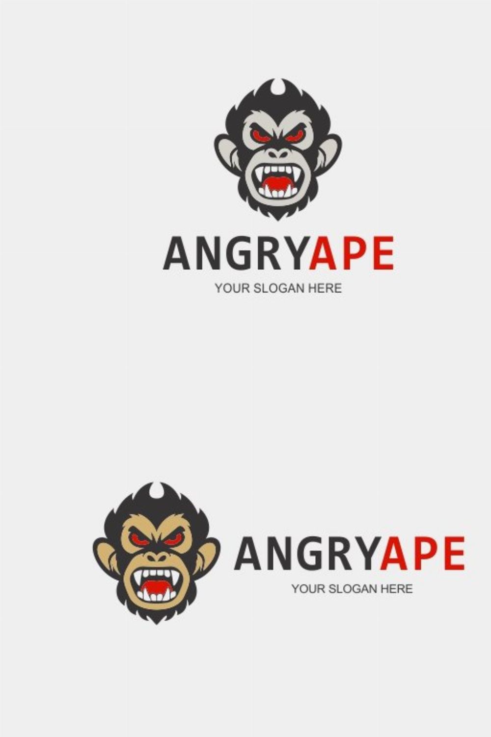 Angry Ape Logo pinterest preview image.