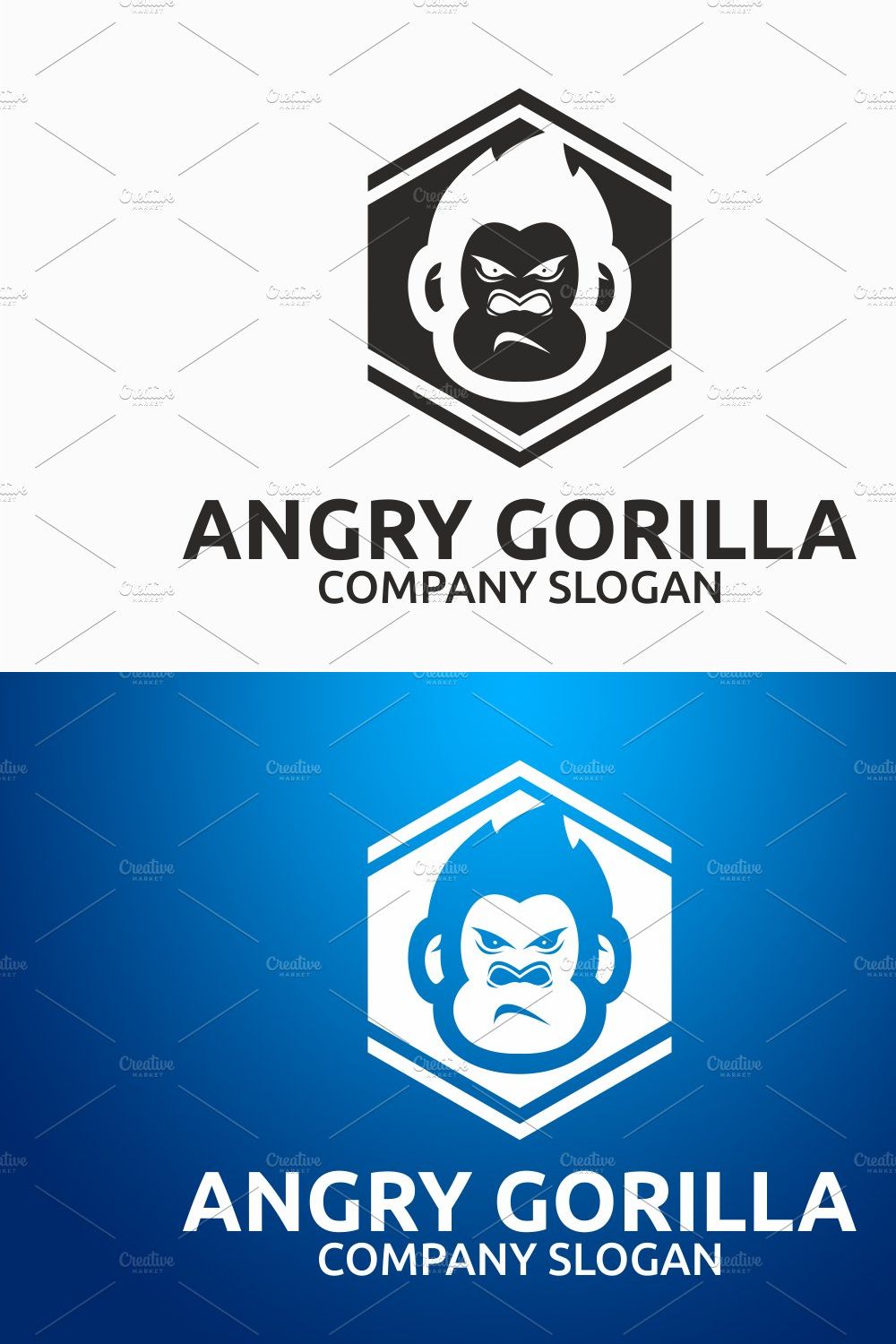 Angry Gorilla pinterest preview image.