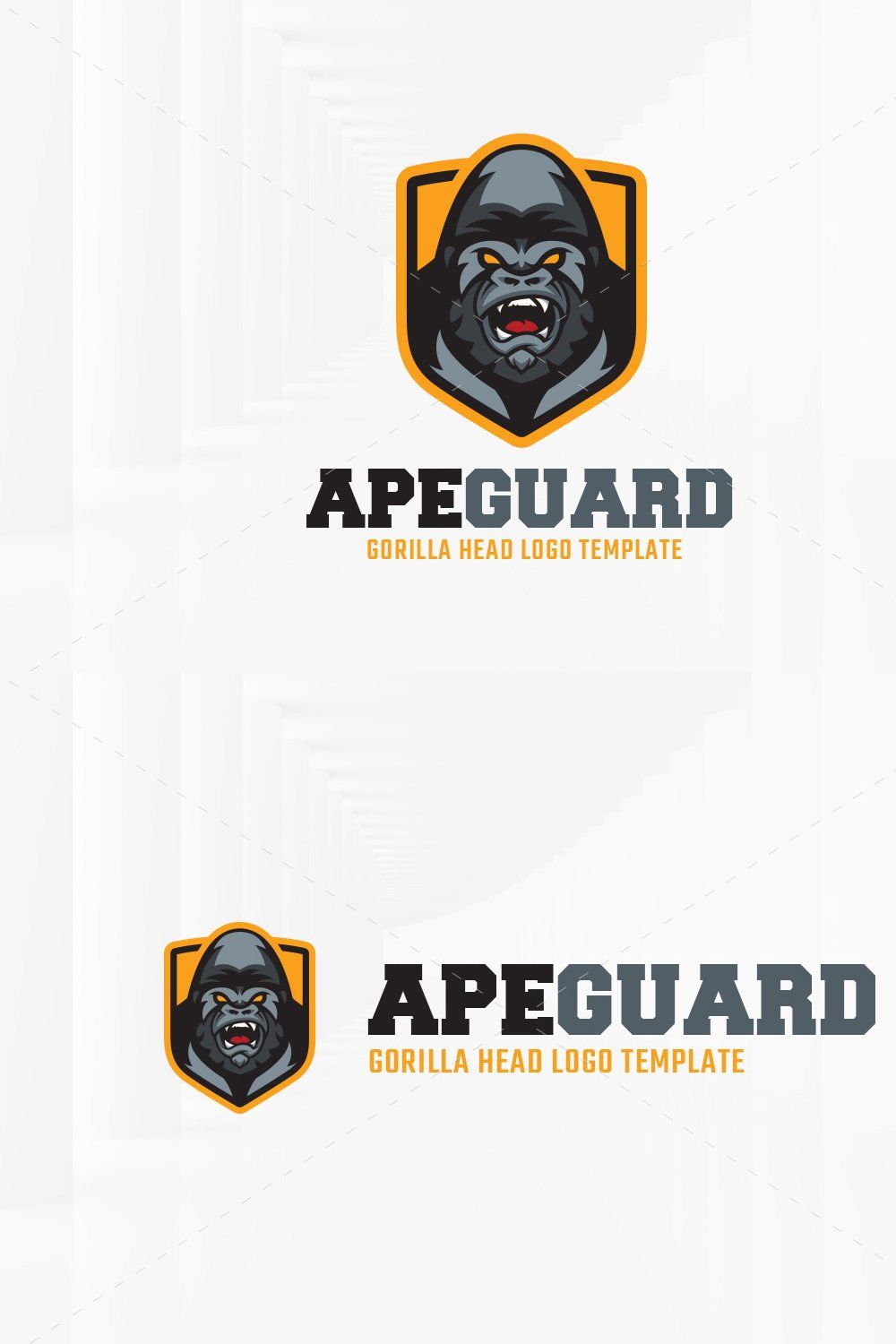 Ape Guard Logo Template pinterest preview image.