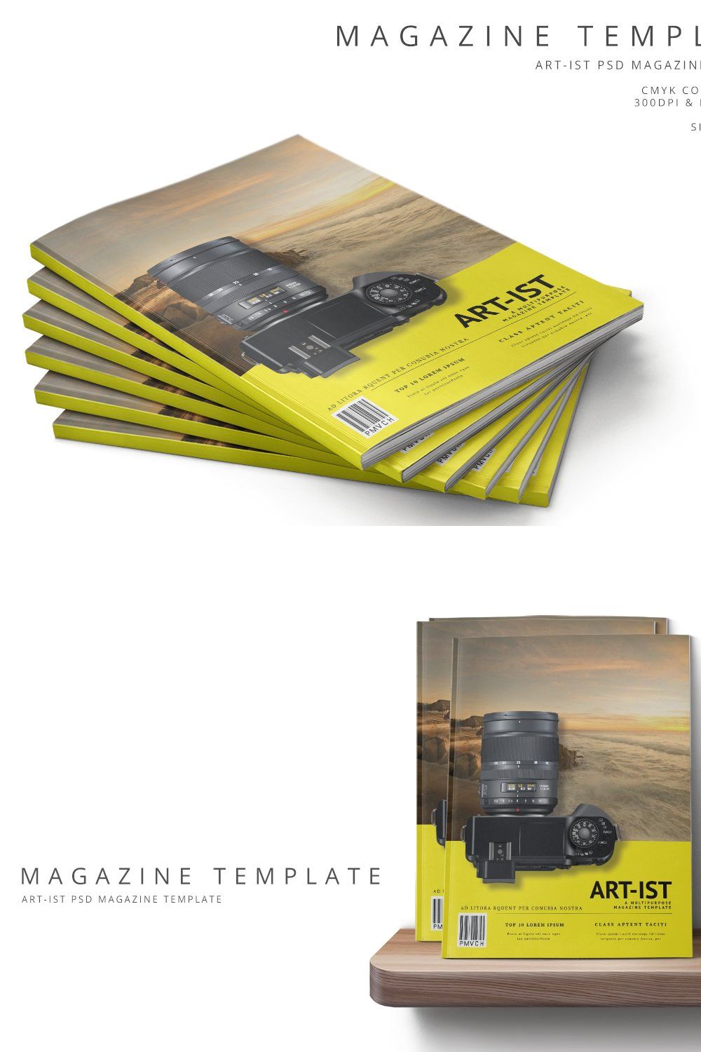 Art-ist Magazine Template Vol.25 pinterest preview image.