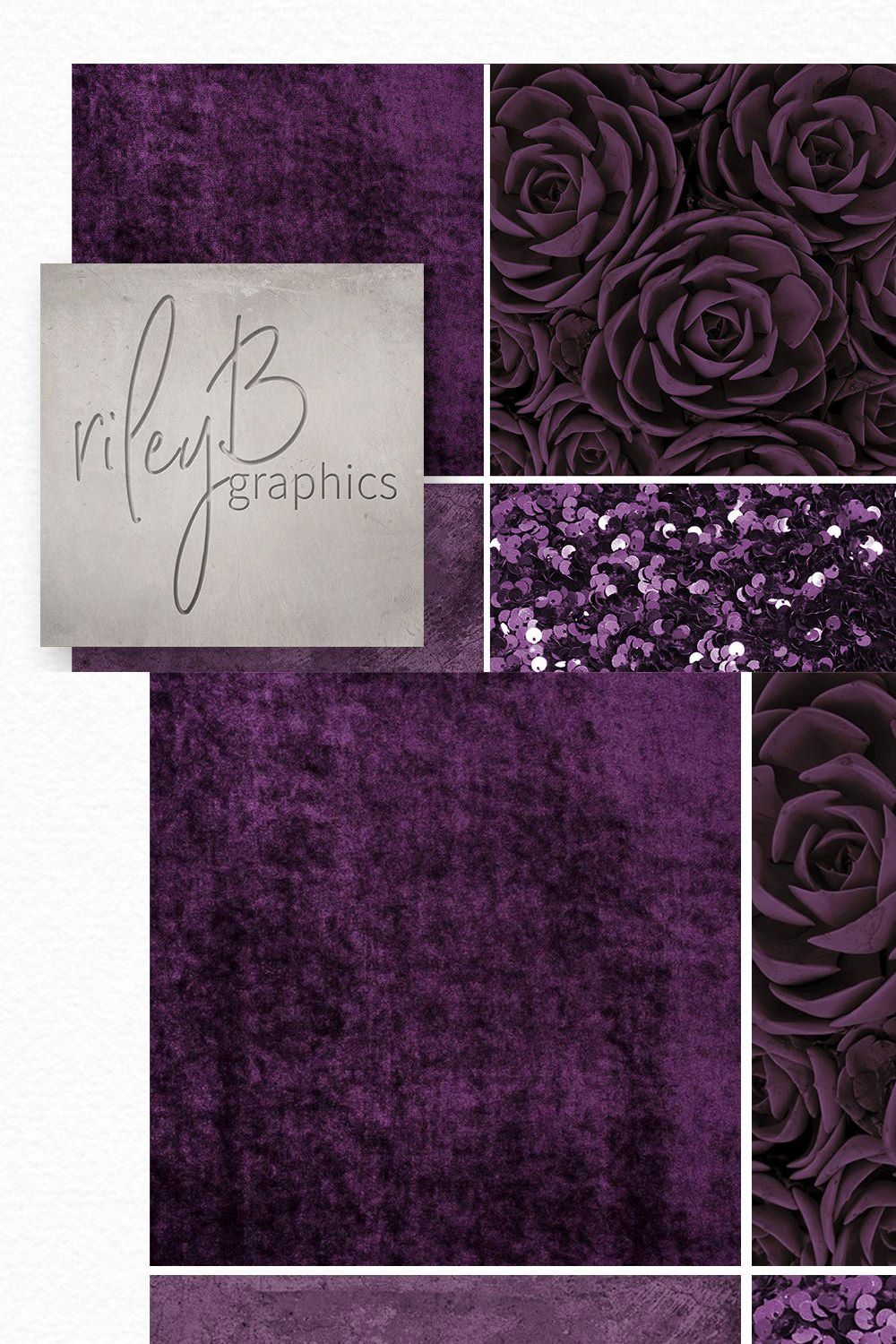 Aubergine Textures pinterest preview image.