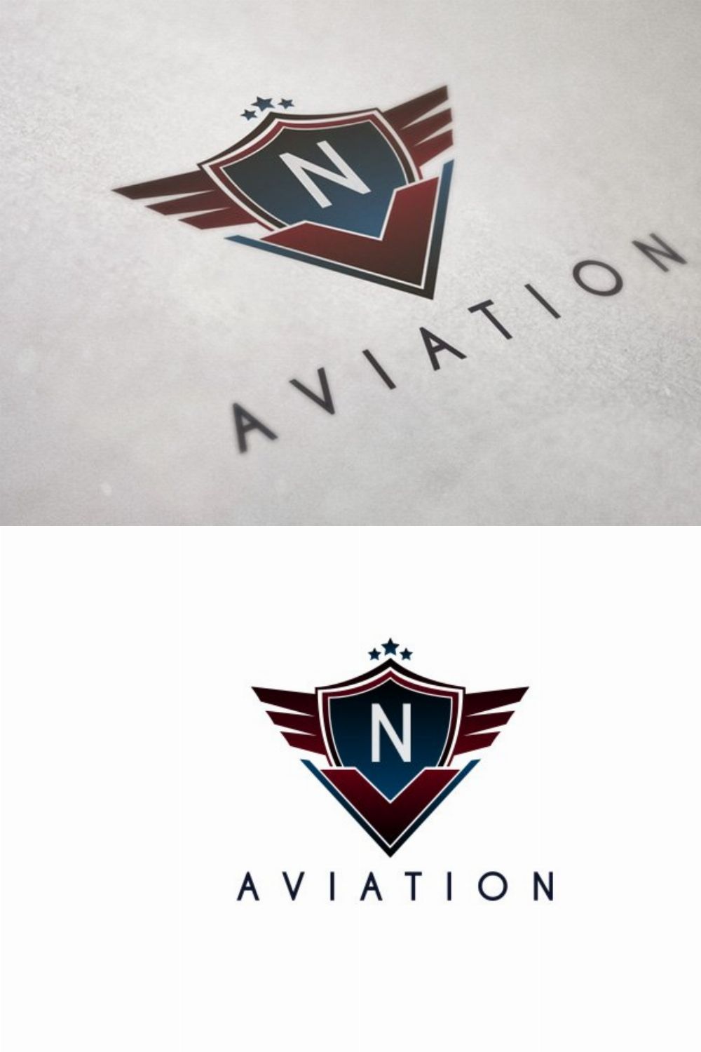Aviation Badge Logo pinterest preview image.