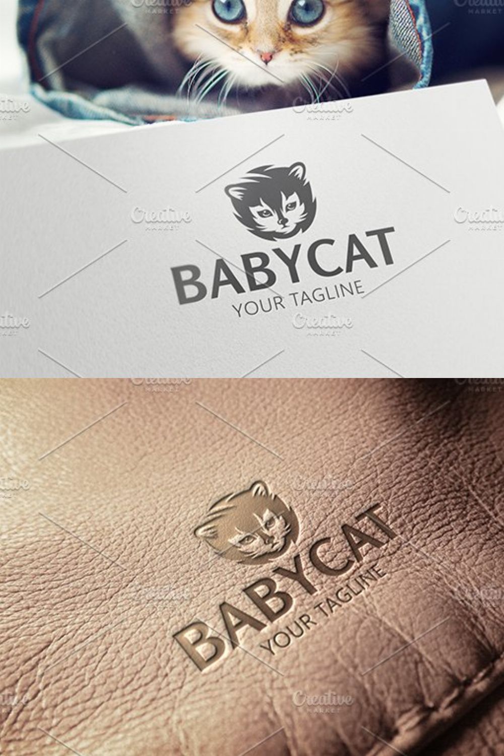 Baby Cat pinterest preview image.