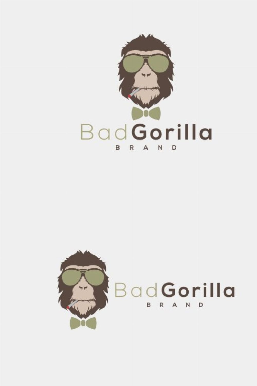 Bad Gorilla logo pinterest preview image.