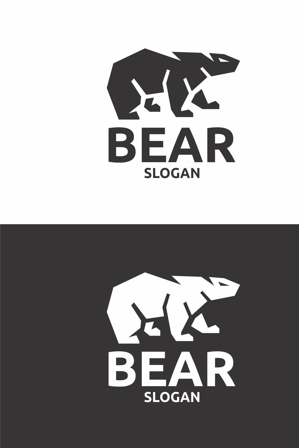 Bear Logo pinterest preview image.