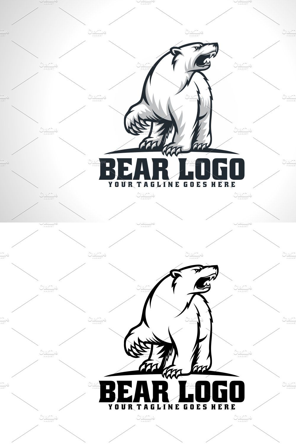 Bear Logo pinterest preview image.