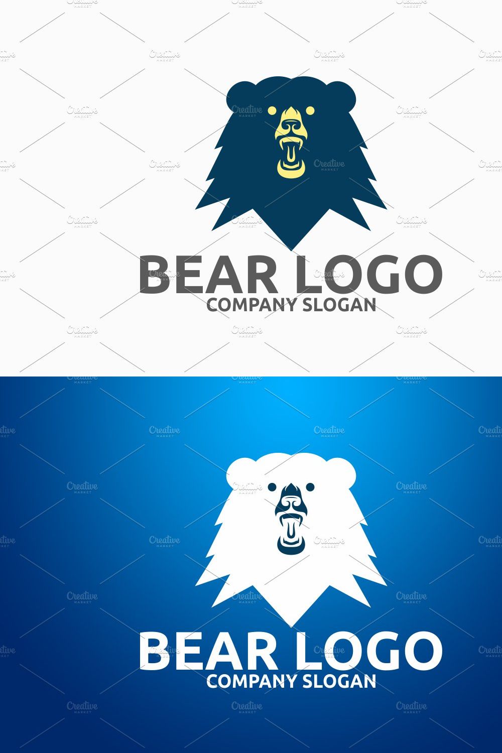 Bear Logo pinterest preview image.