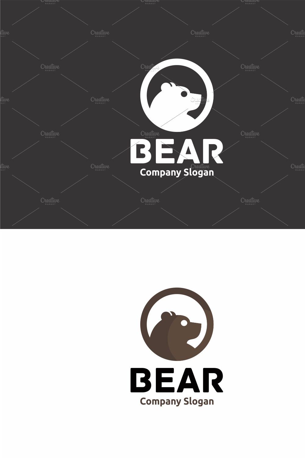 Bear Logo pinterest preview image.