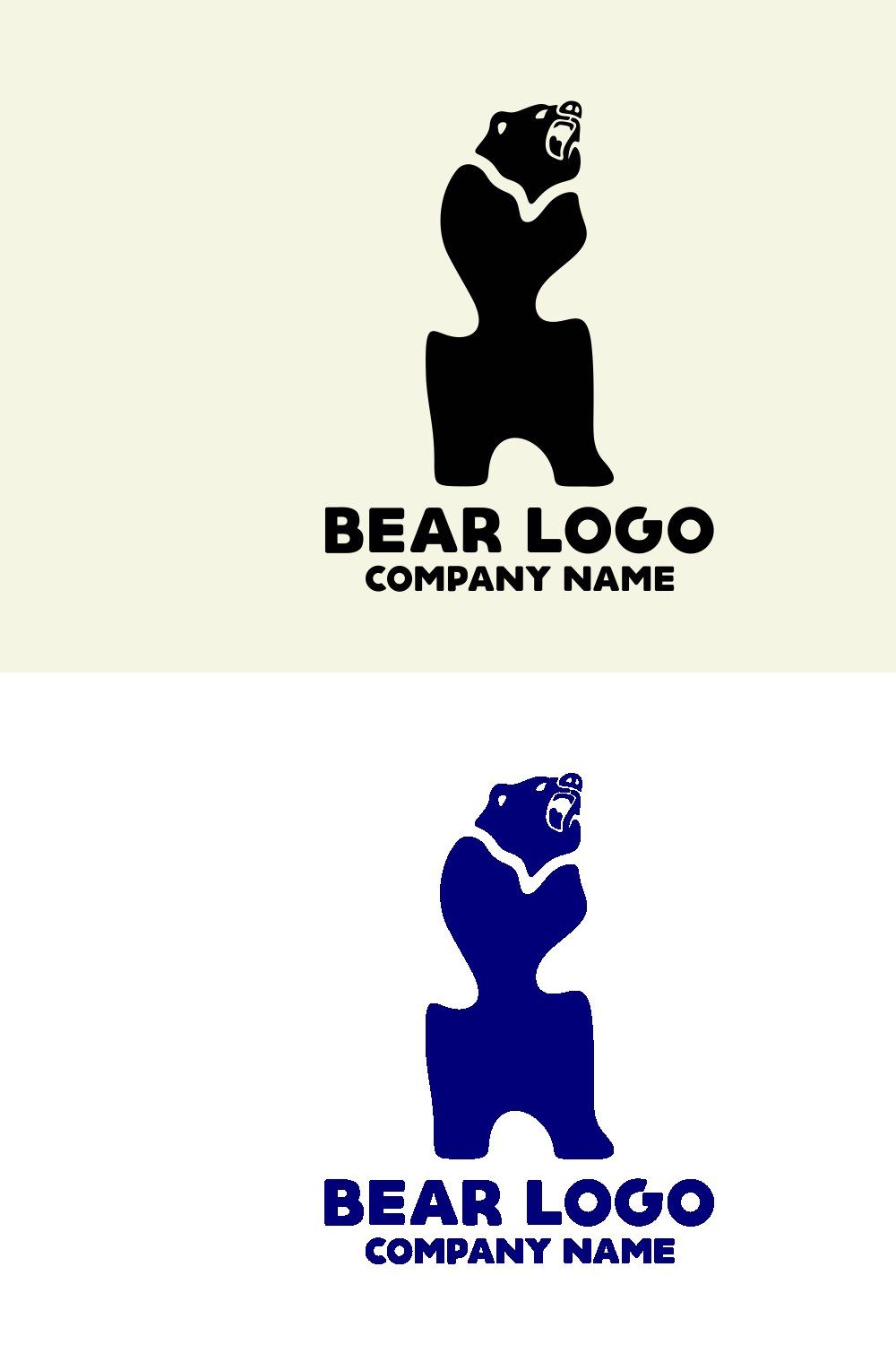 Bear Logo pinterest preview image.