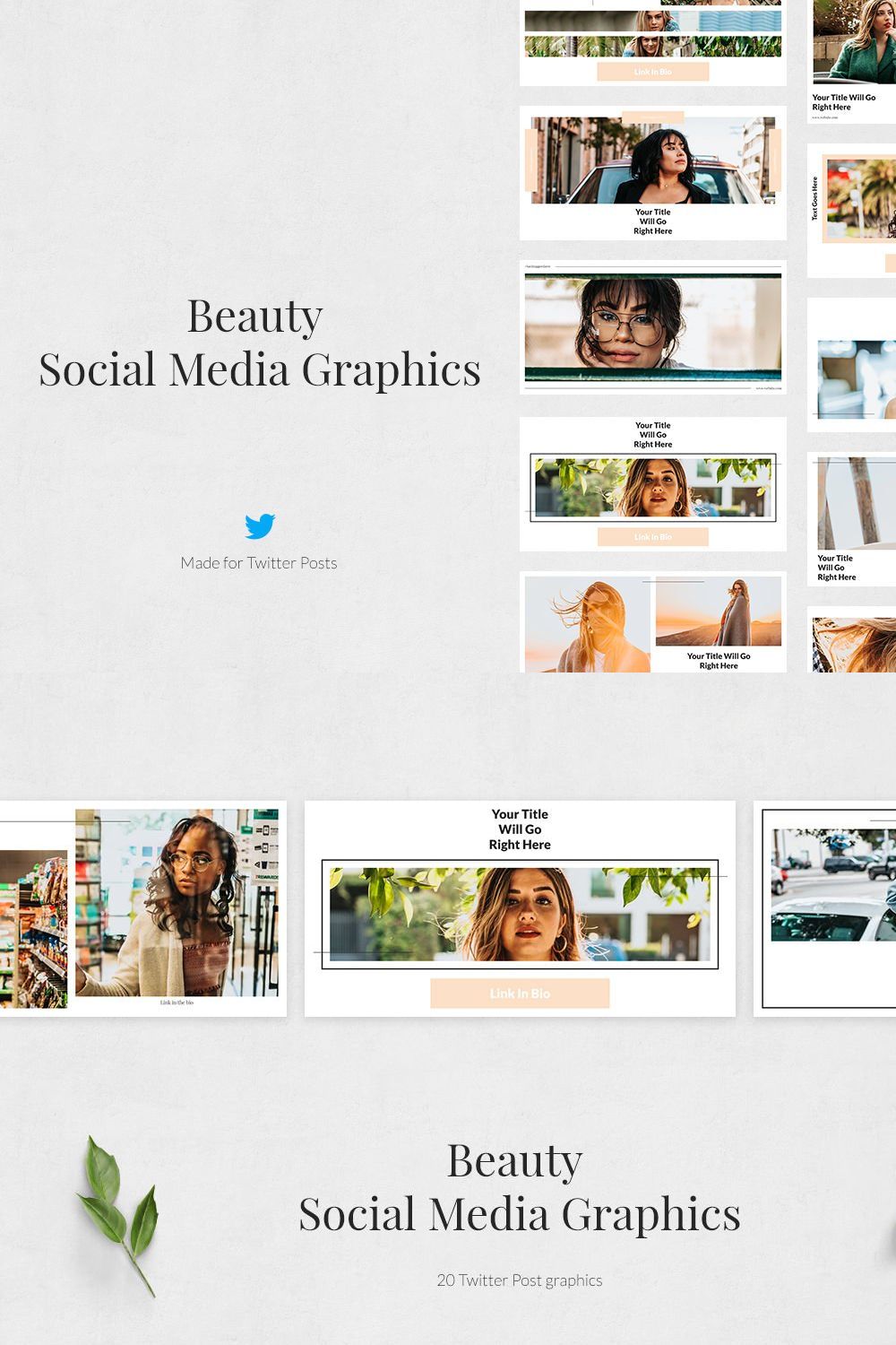 Beauty Twitter Posts pinterest preview image.