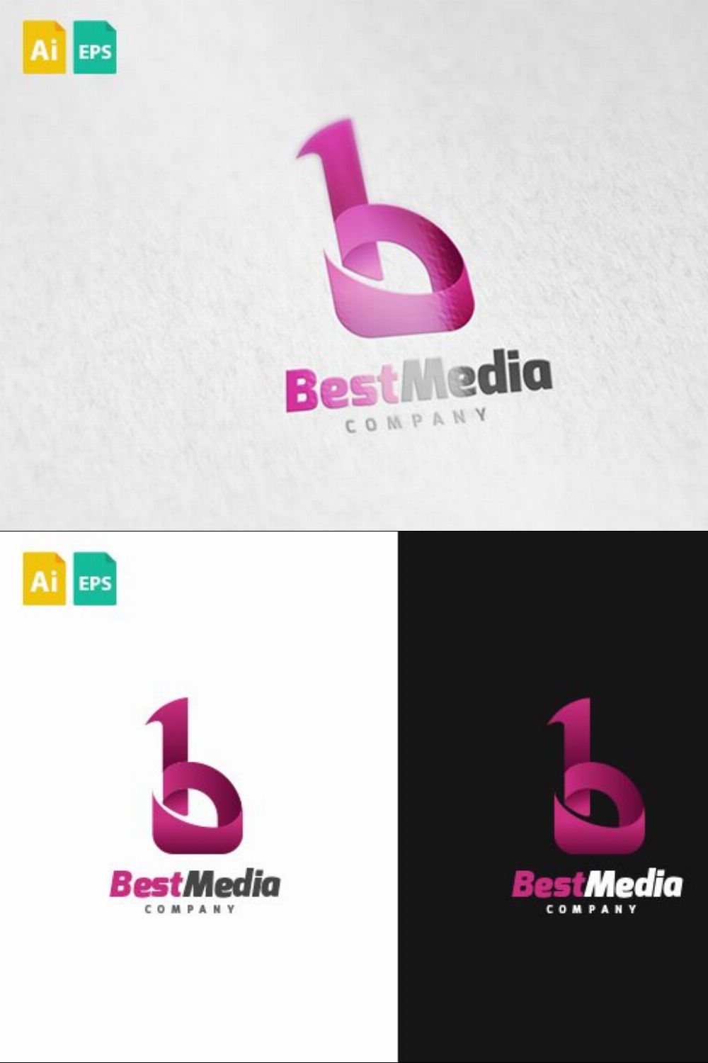 Best Media Logo pinterest preview image.