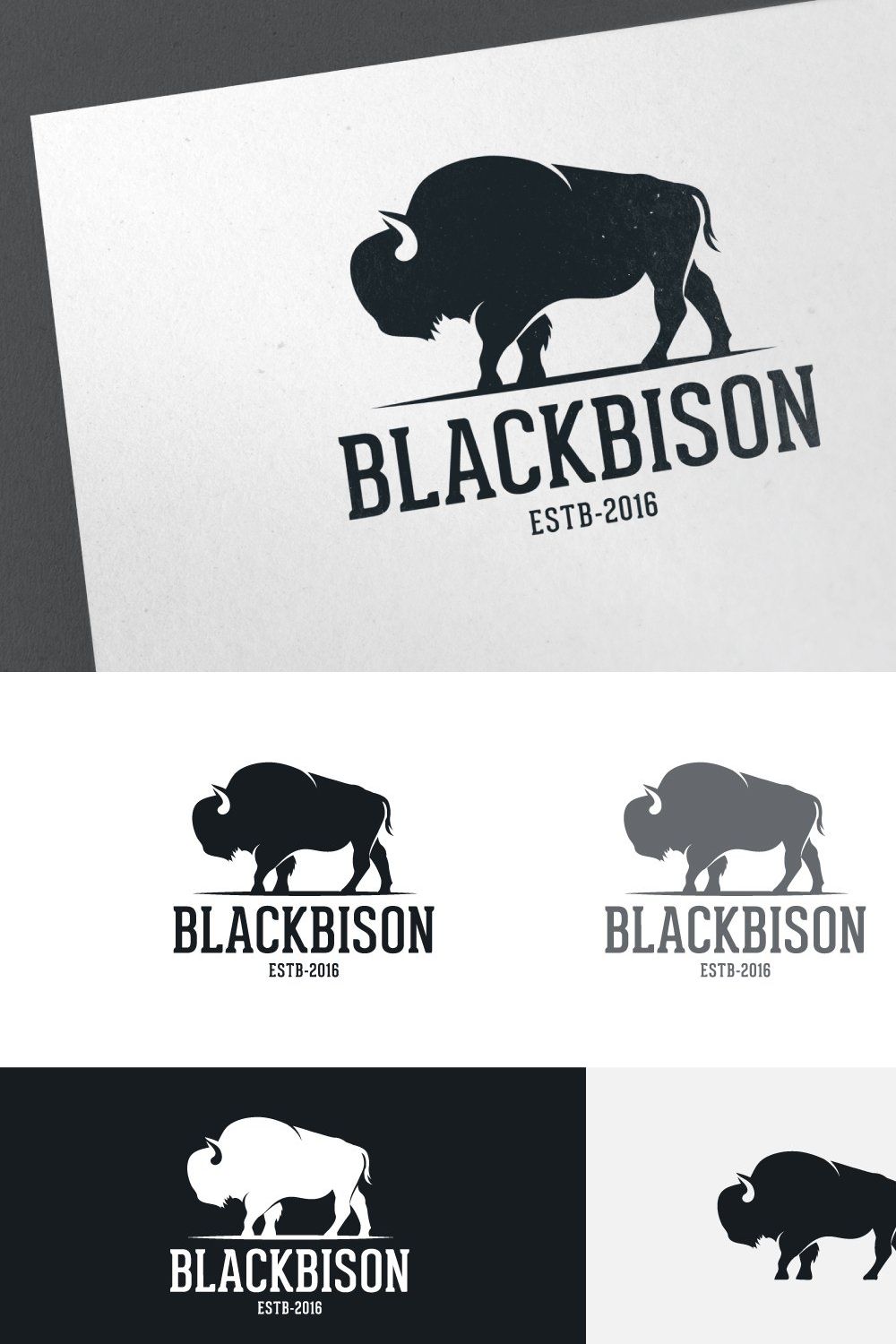 Black Bison pinterest preview image.