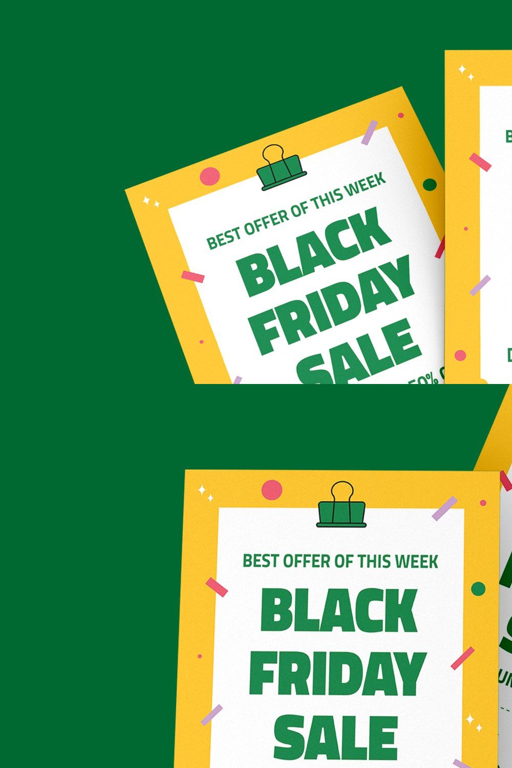 Black Friday - Flyers pinterest preview image.