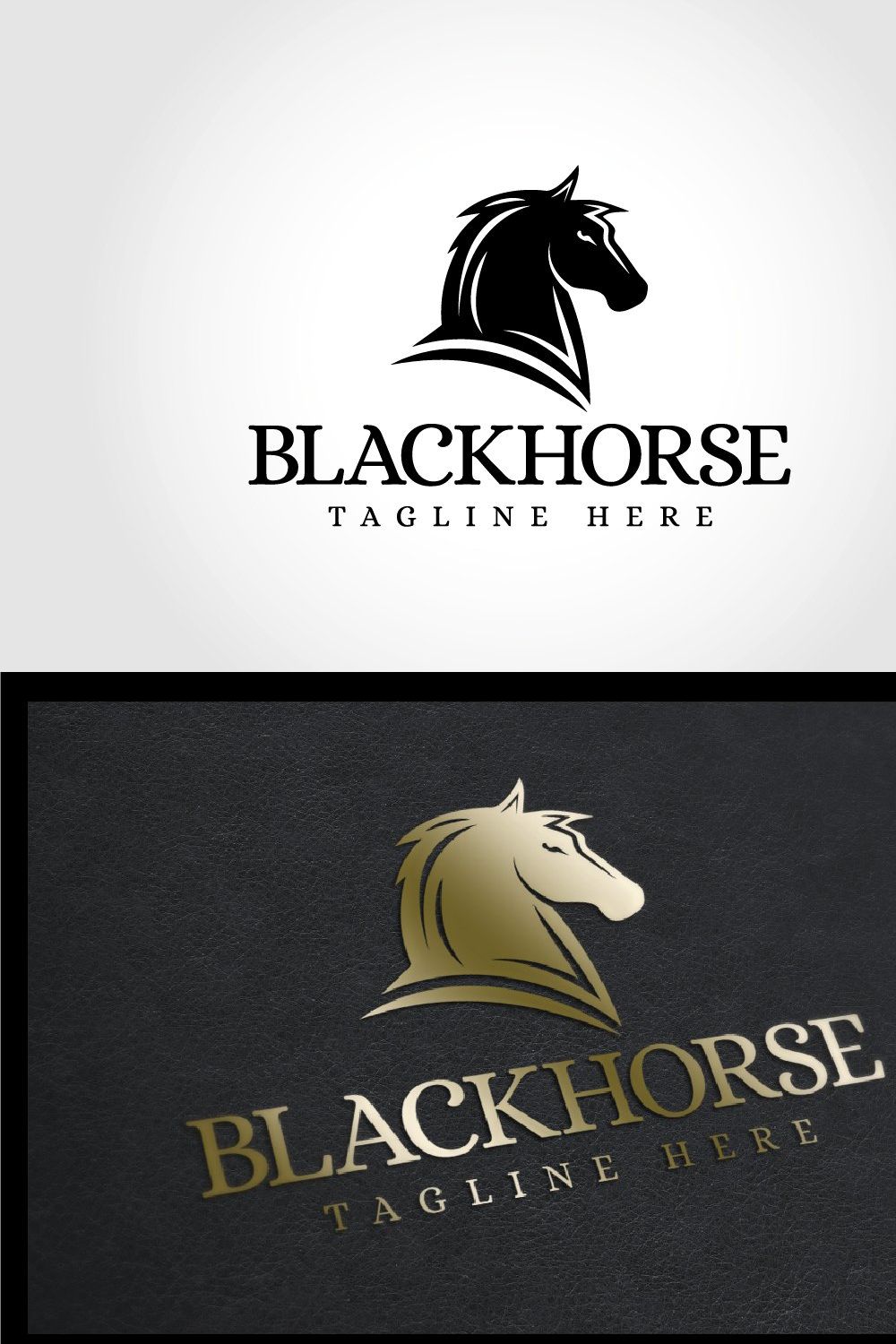 Black Horse pinterest preview image.