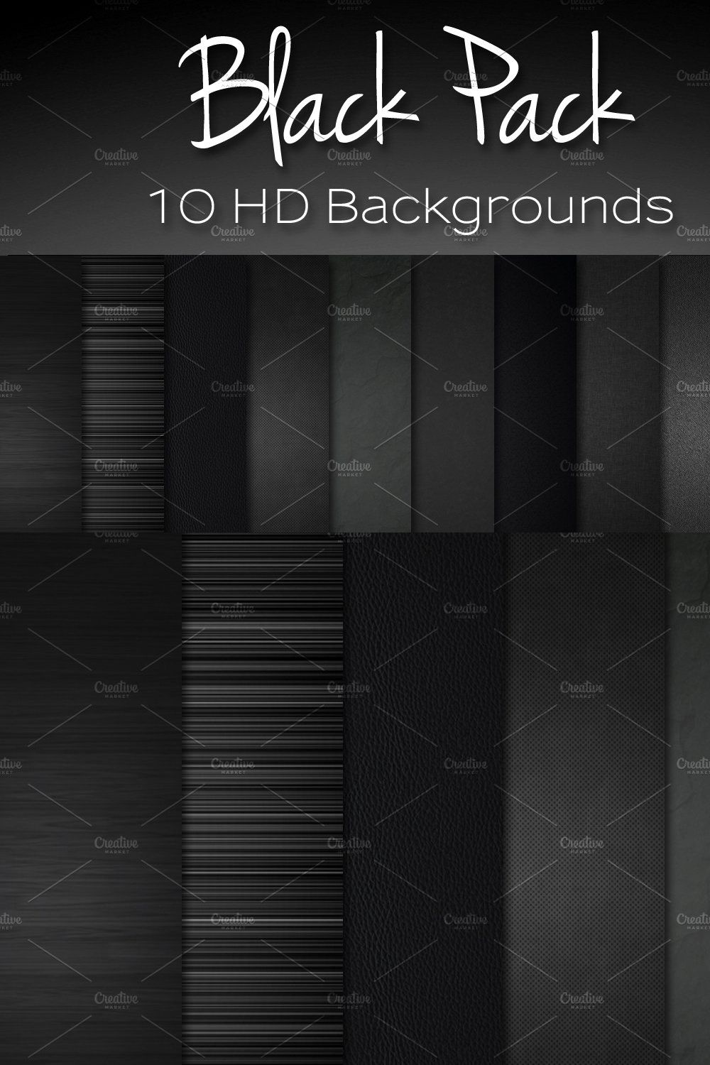 Black Pack Textures pinterest preview image.