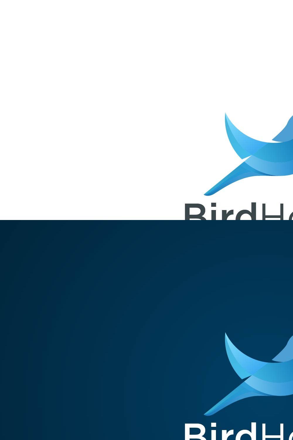 Blue Bird Logo pinterest preview image.