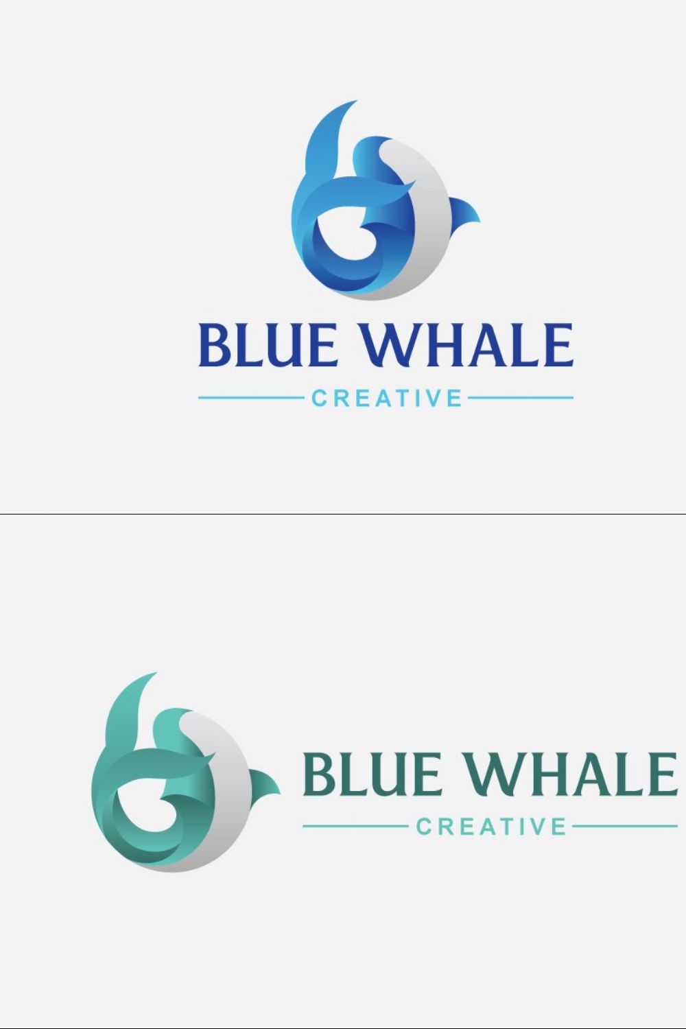 Blue Whale Logo pinterest preview image.