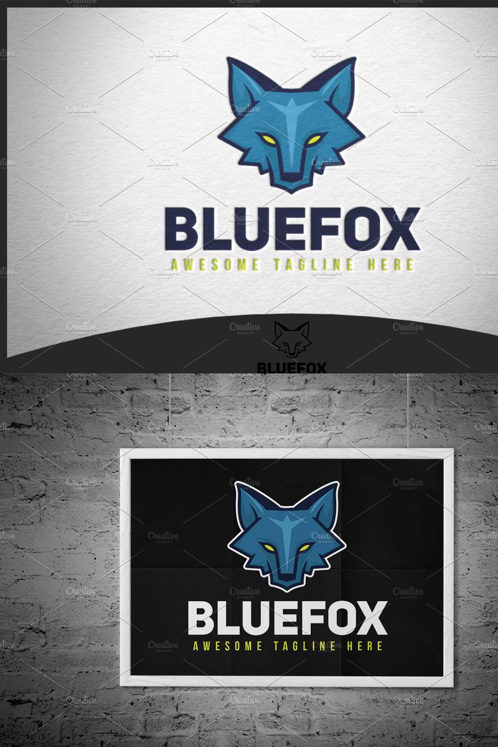 Bluefox Logo pinterest preview image.