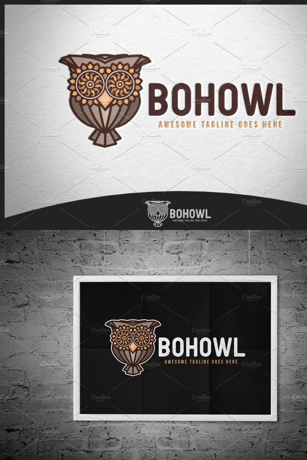 Bohowl Logo pinterest preview image.