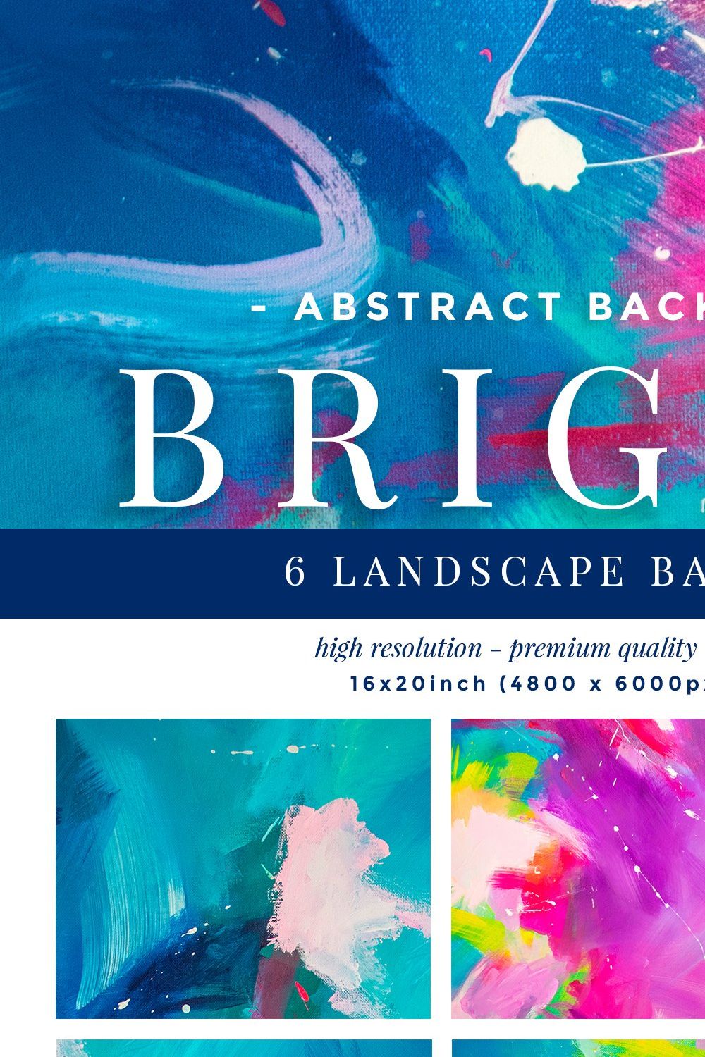 Bright Abstract Backgrounds pinterest preview image.