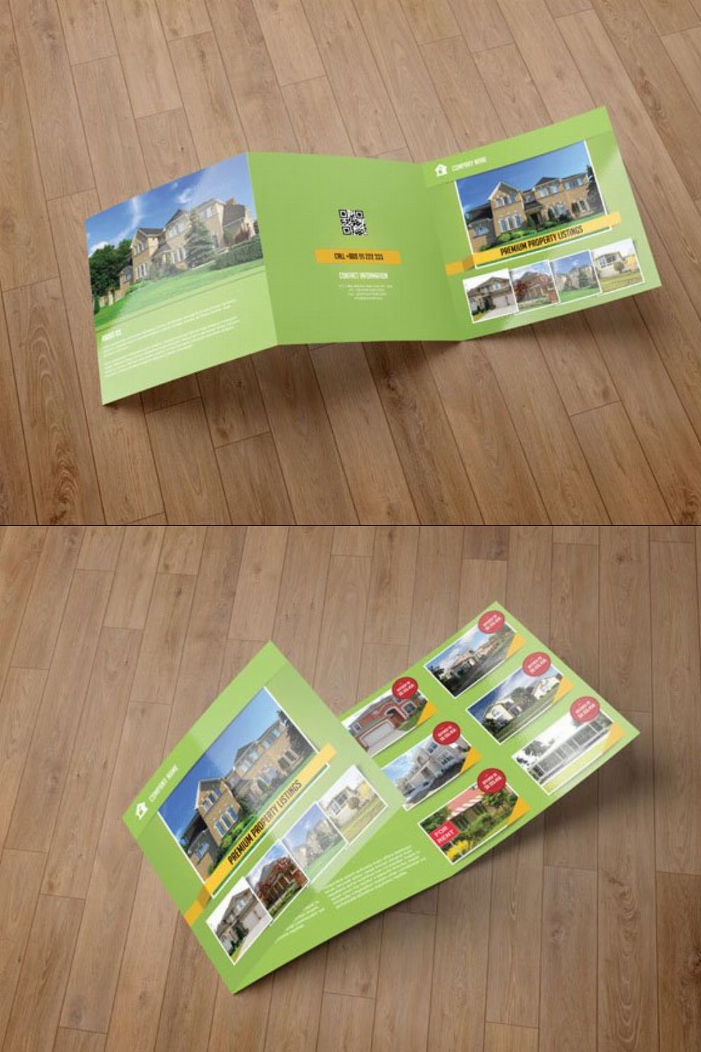 Brochure for real estate company-V58 pinterest preview image.