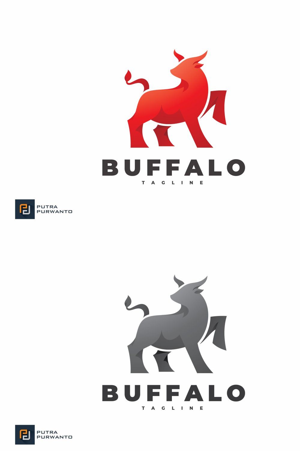 Buffalo - Logo Template pinterest preview image.