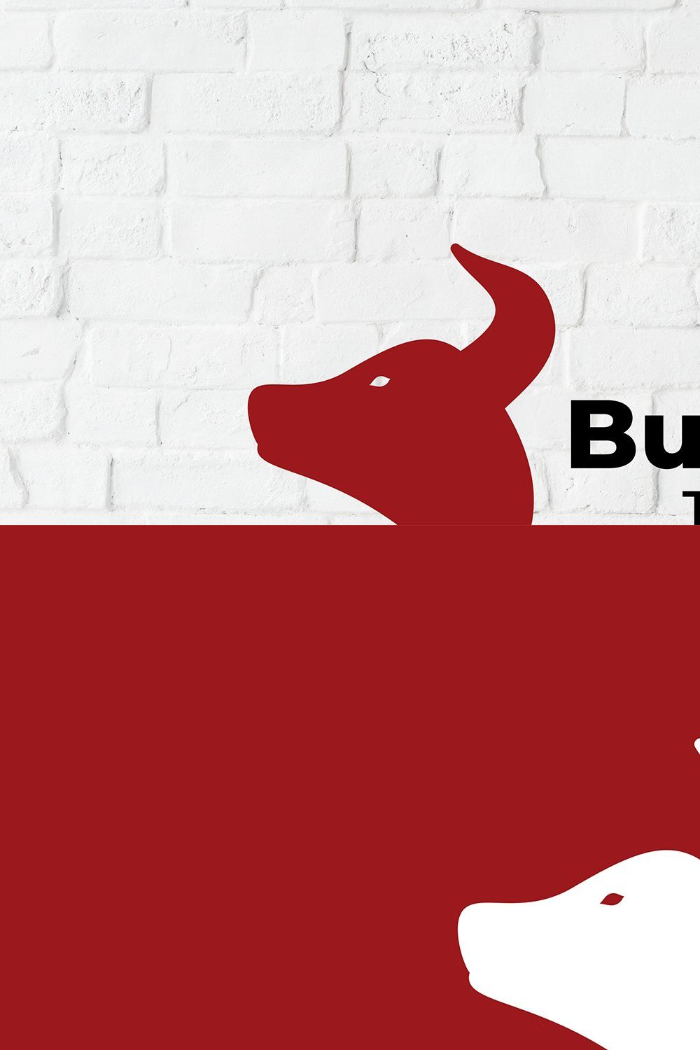 Bull Head Creative Flat Logo pinterest preview image.