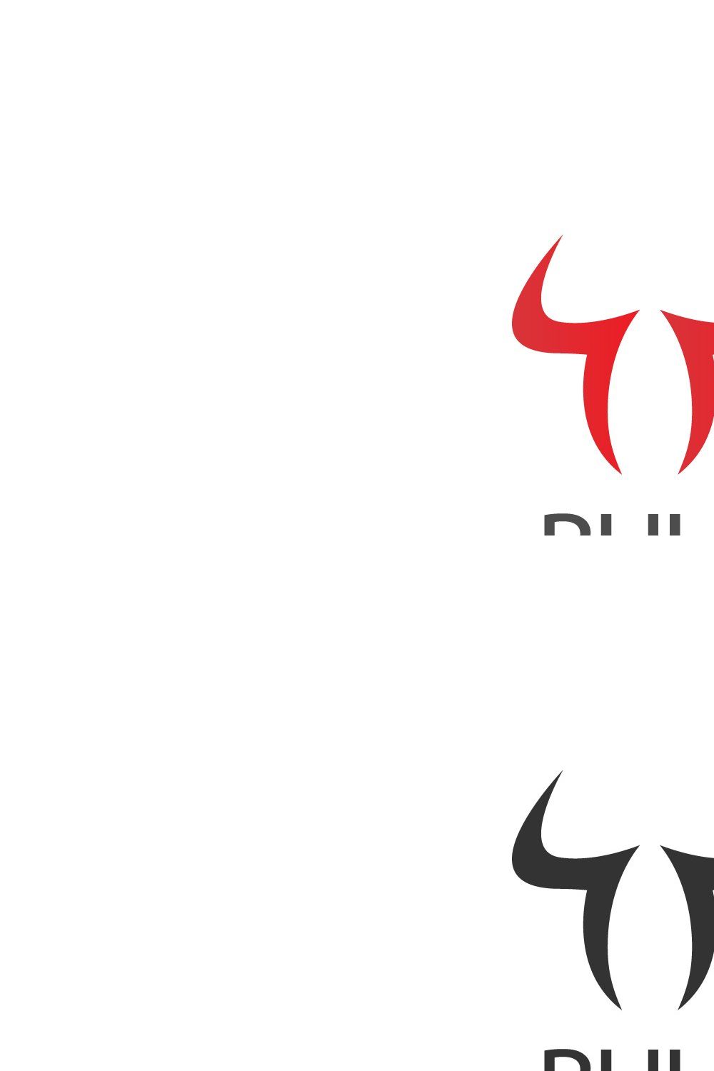 bull logo pinterest preview image.