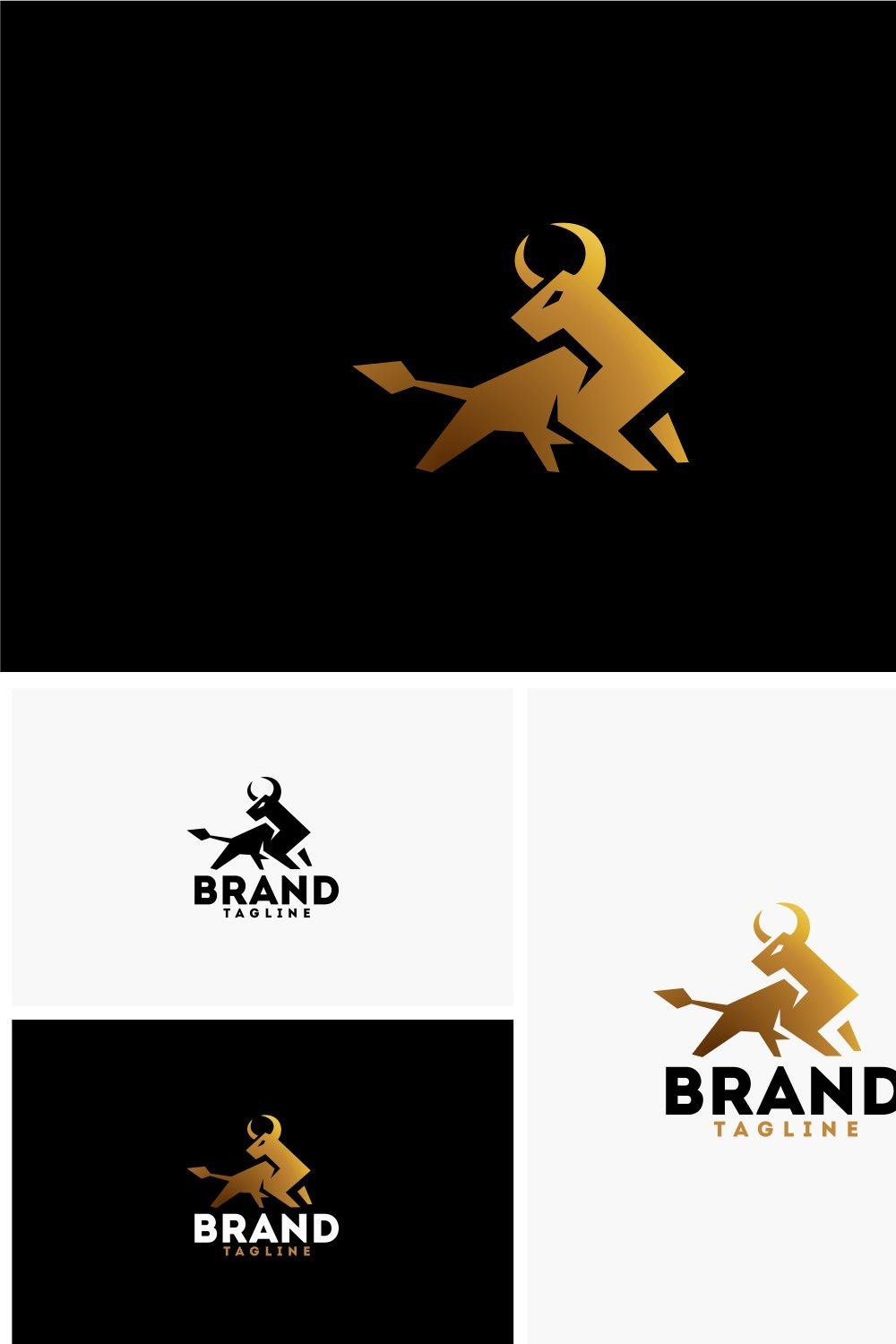 Bull Logo pinterest preview image.