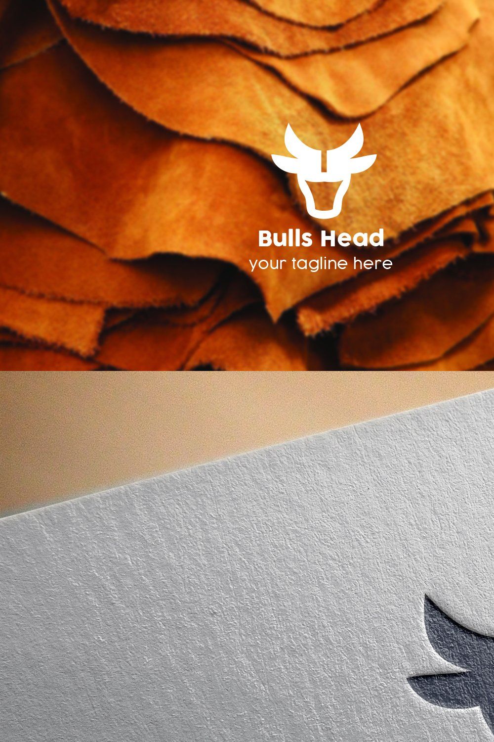 Bulls Head Logo pinterest preview image.