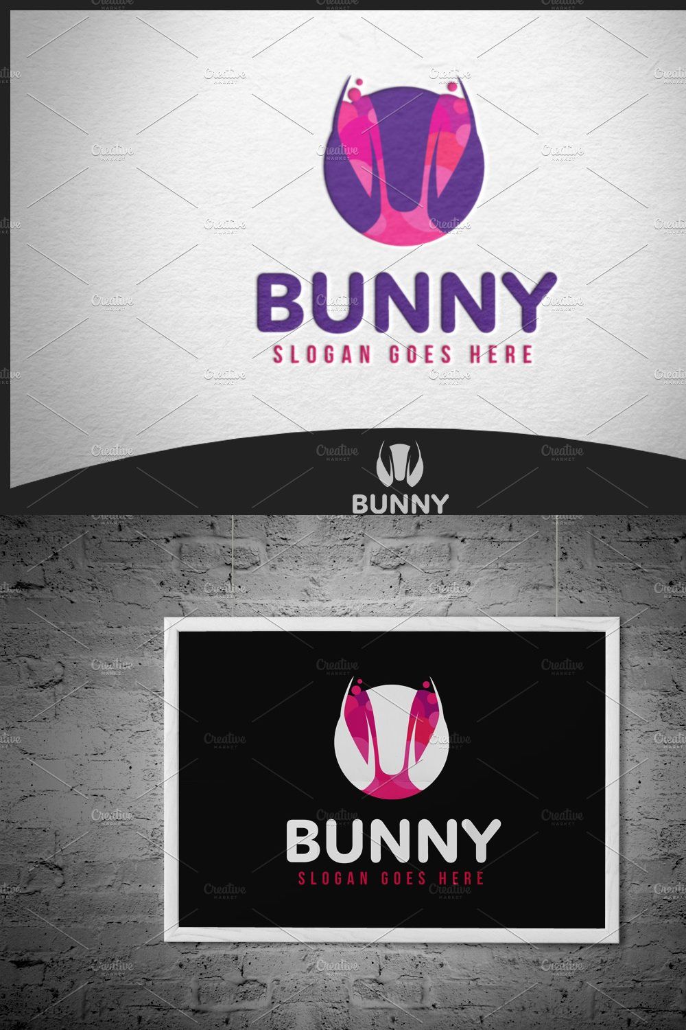 Bunny Logo pinterest preview image.