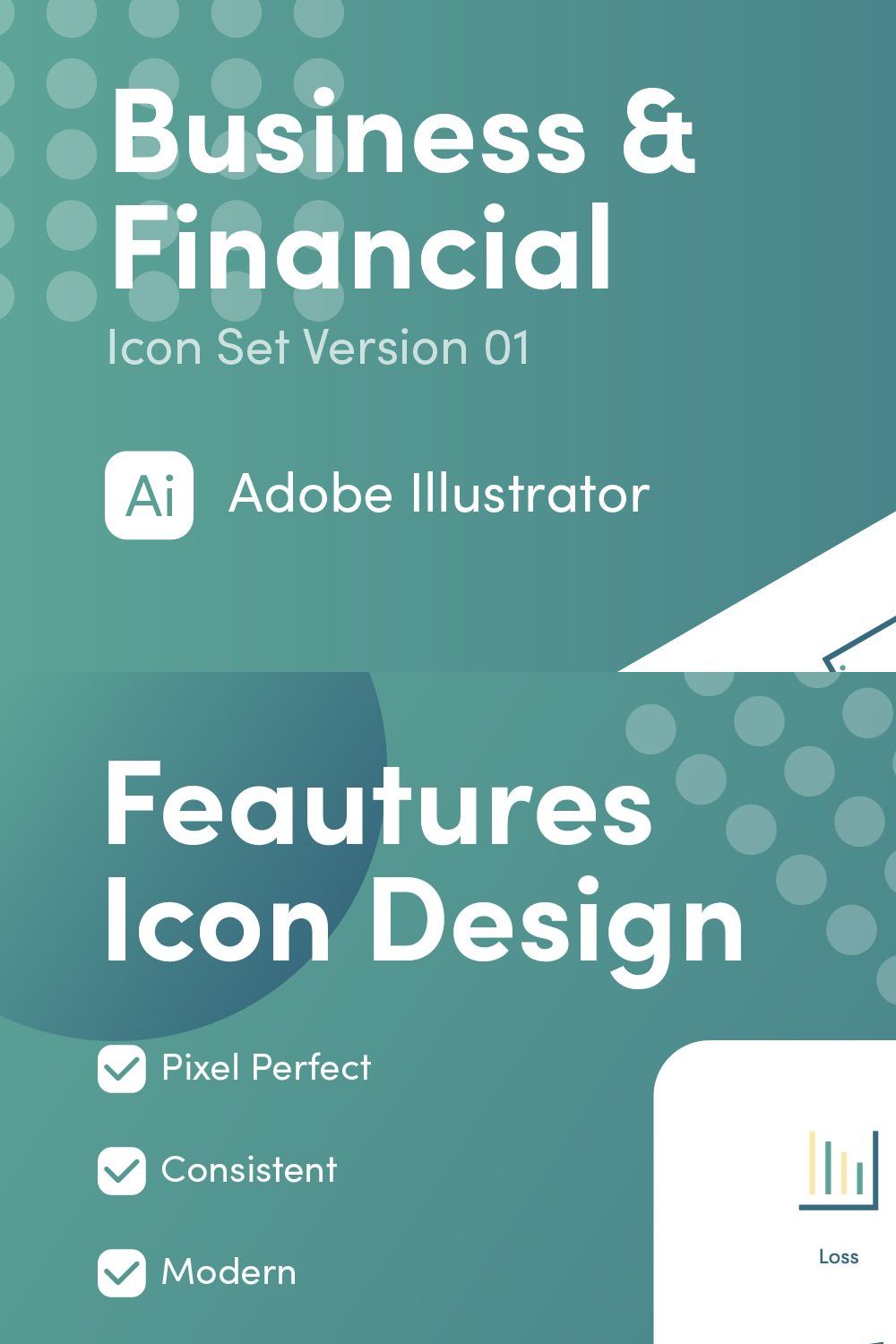 Business and Finance Icon pinterest preview image.