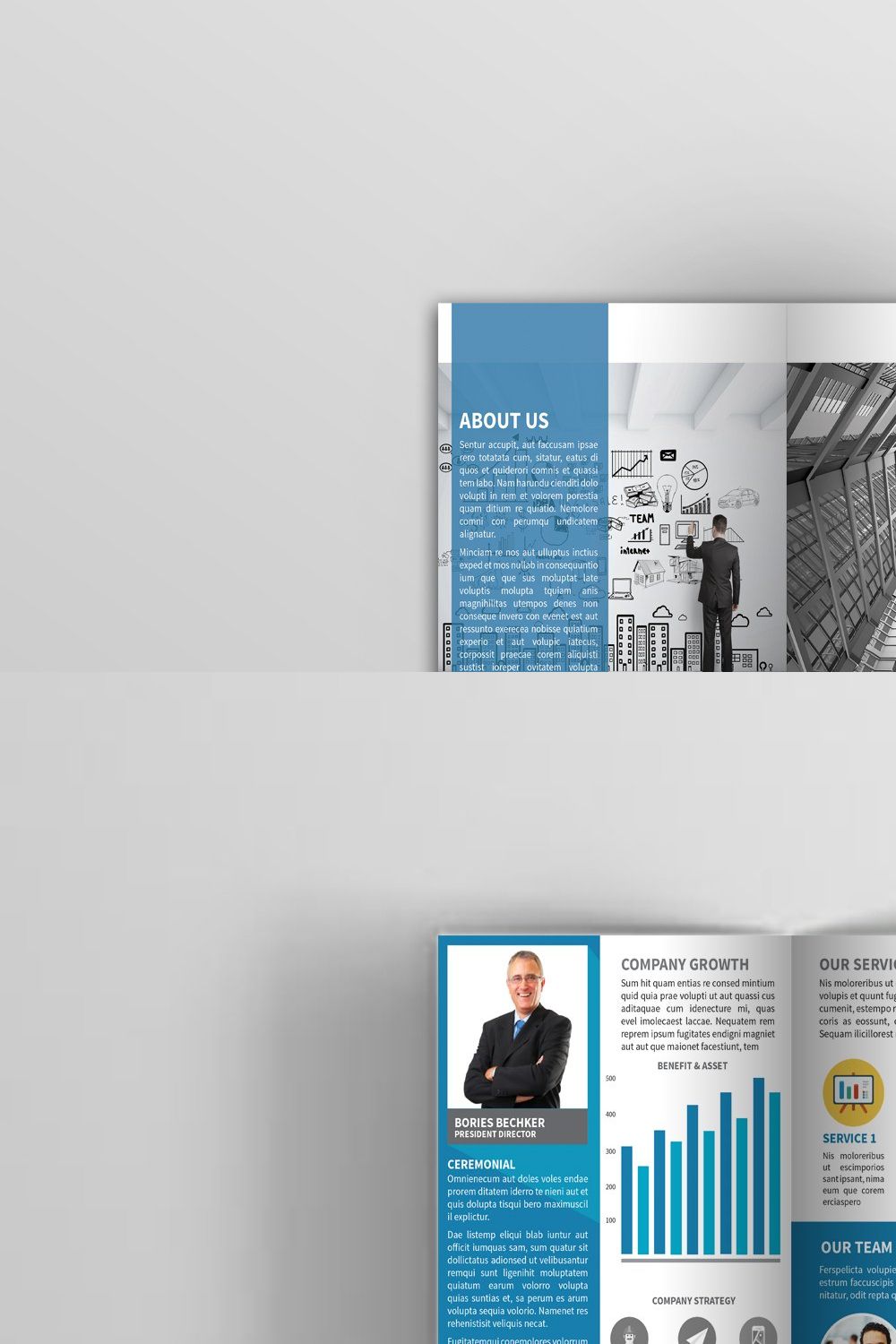 Business Brochure pinterest preview image.