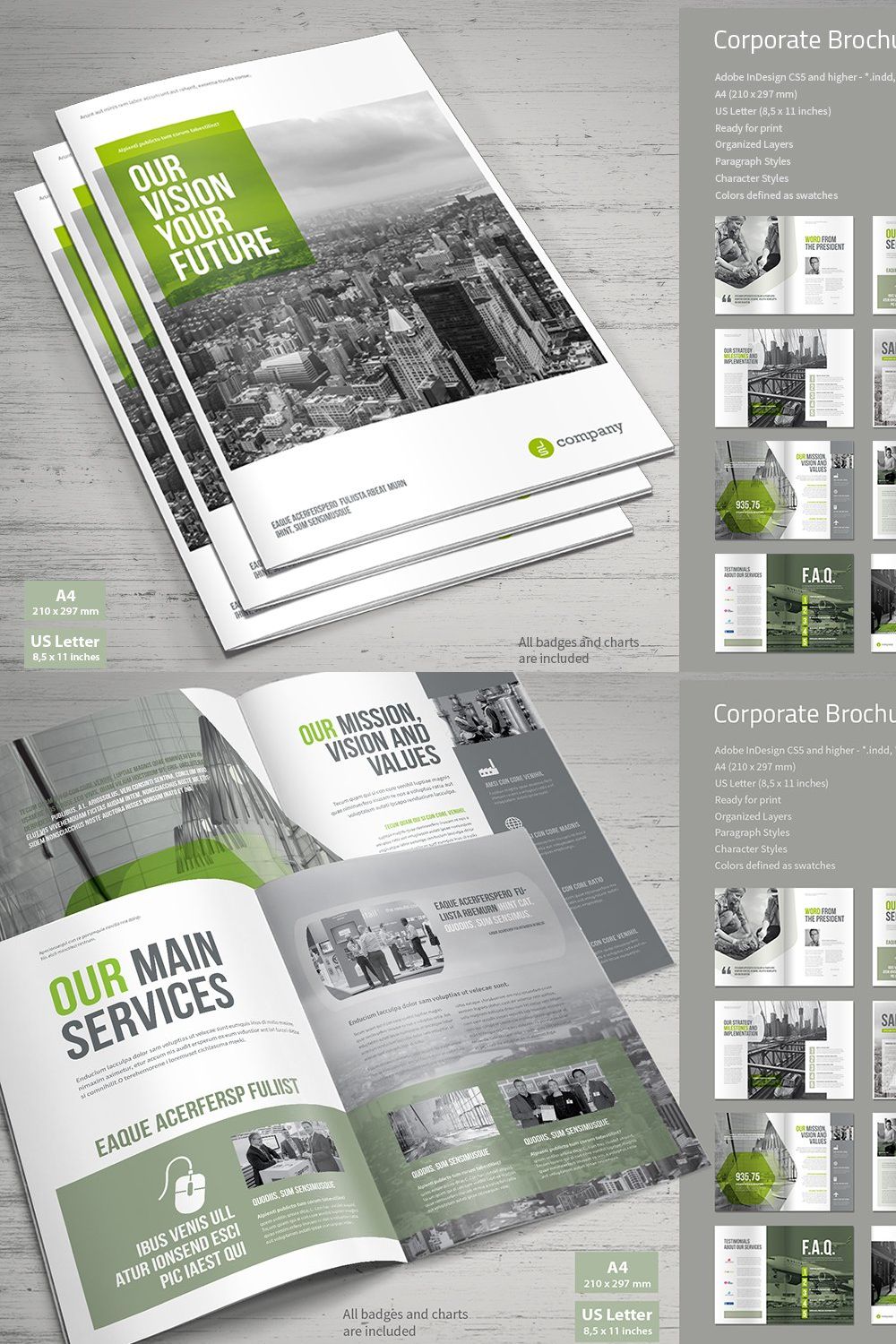 Business Brochure pinterest preview image.