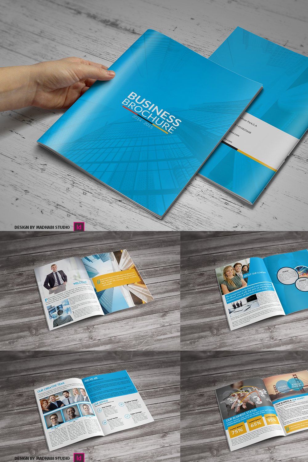 Business Brochure pinterest preview image.