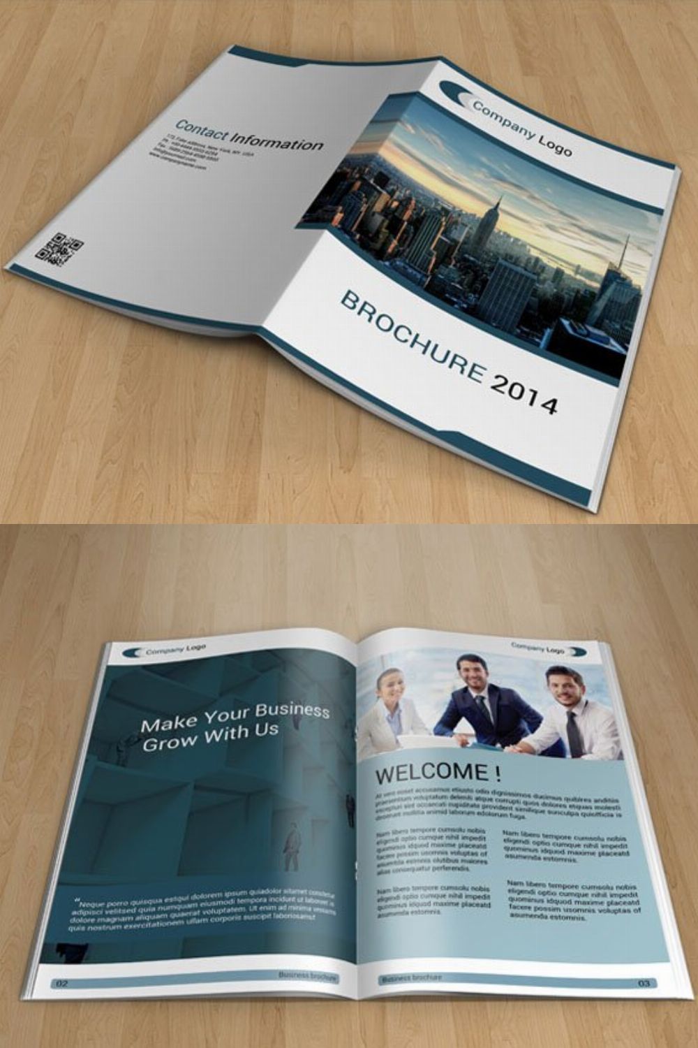 Business Brochure -V39 pinterest preview image.