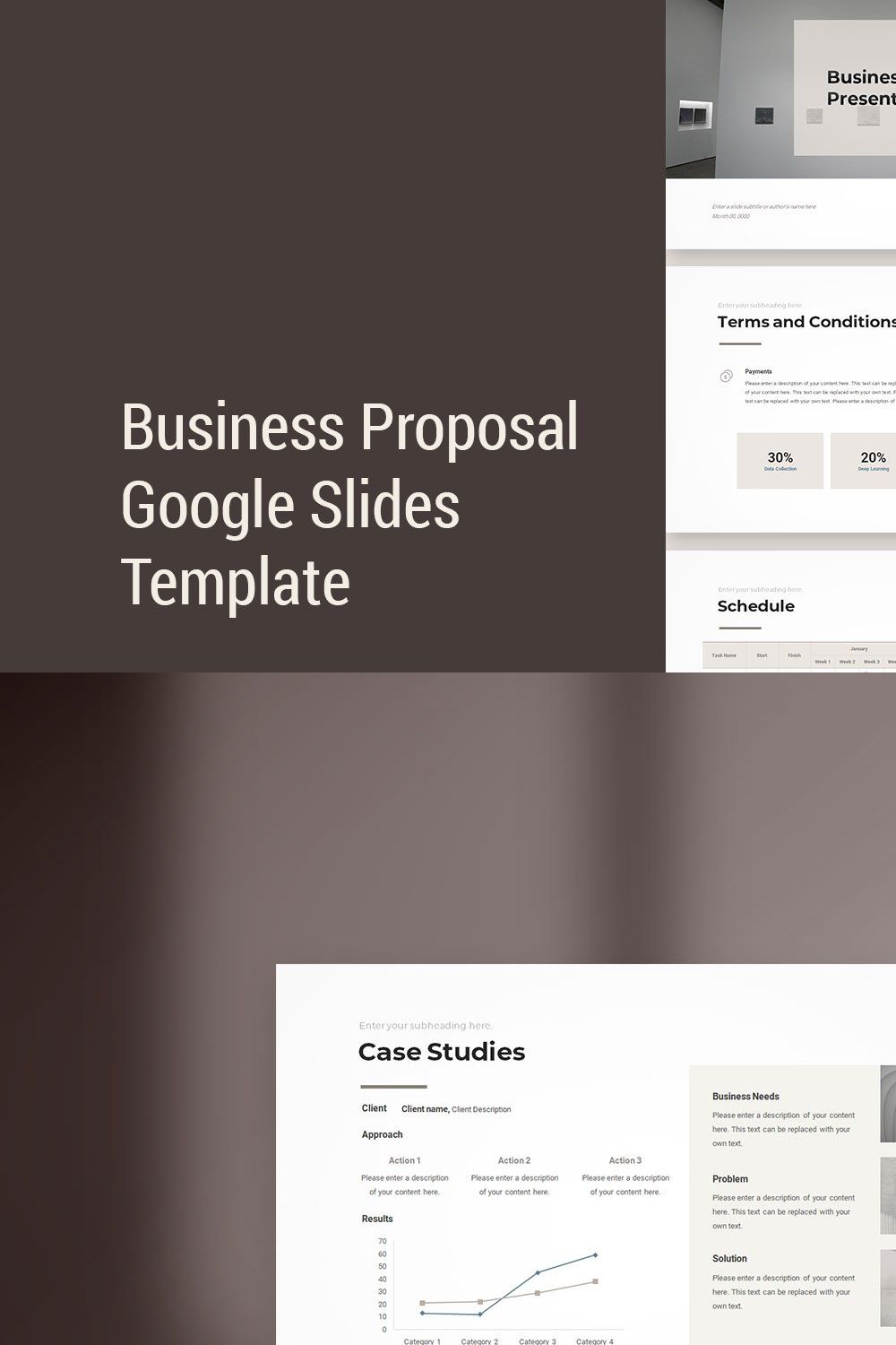 Business Proposal Google Slides pinterest preview image.