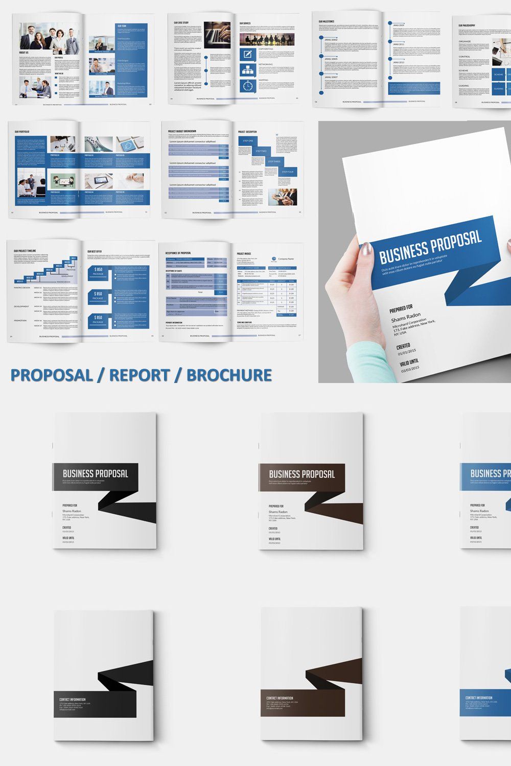Business Proposal - V118 pinterest preview image.