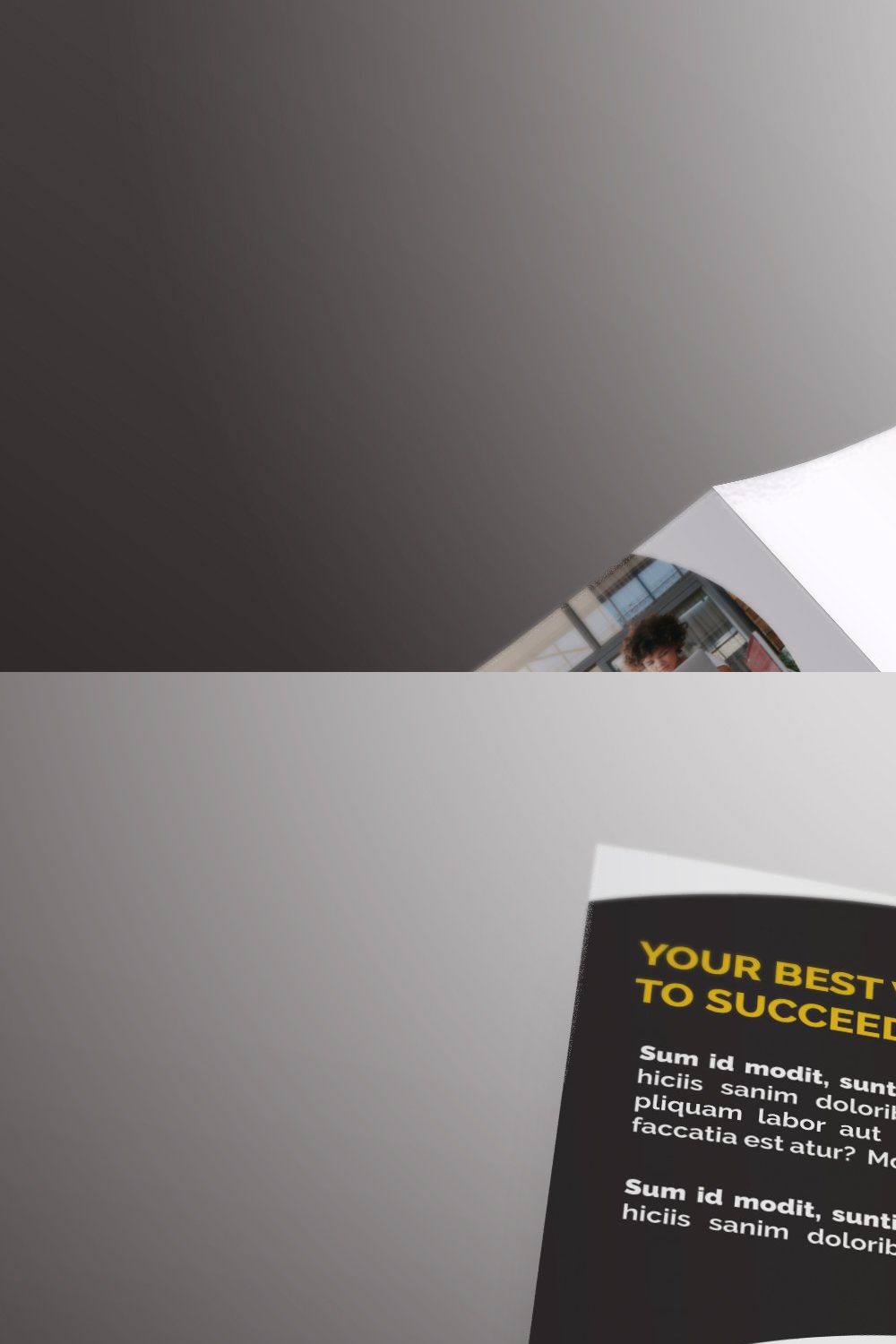 Business Tri-fold Brochures pinterest preview image.