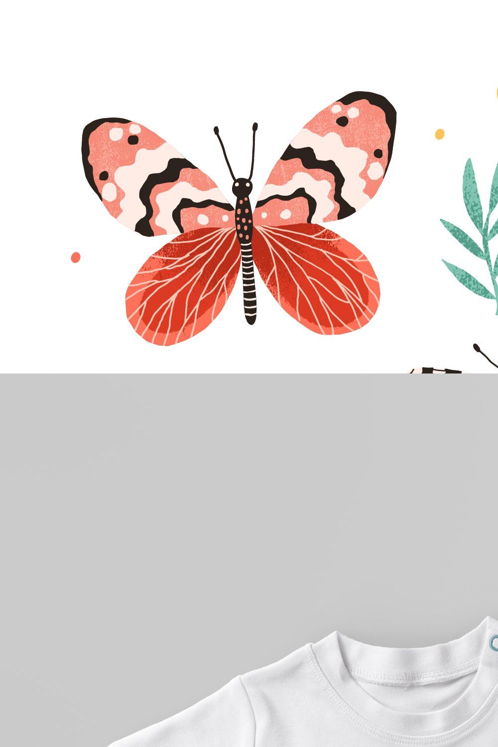 Butterfly set pinterest preview image.